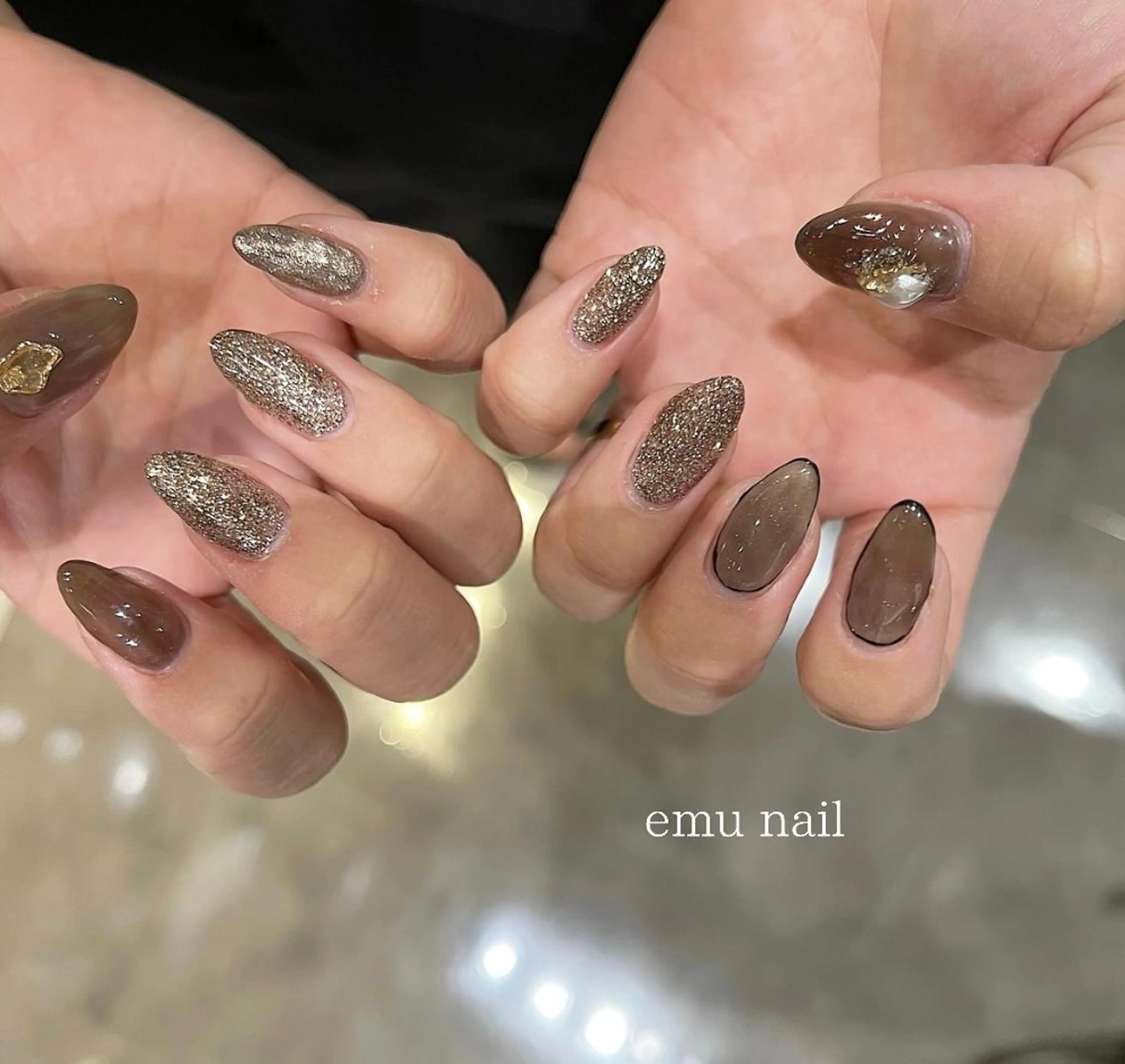 ネイル 冬ネイル emu nailのネイルデザイン
