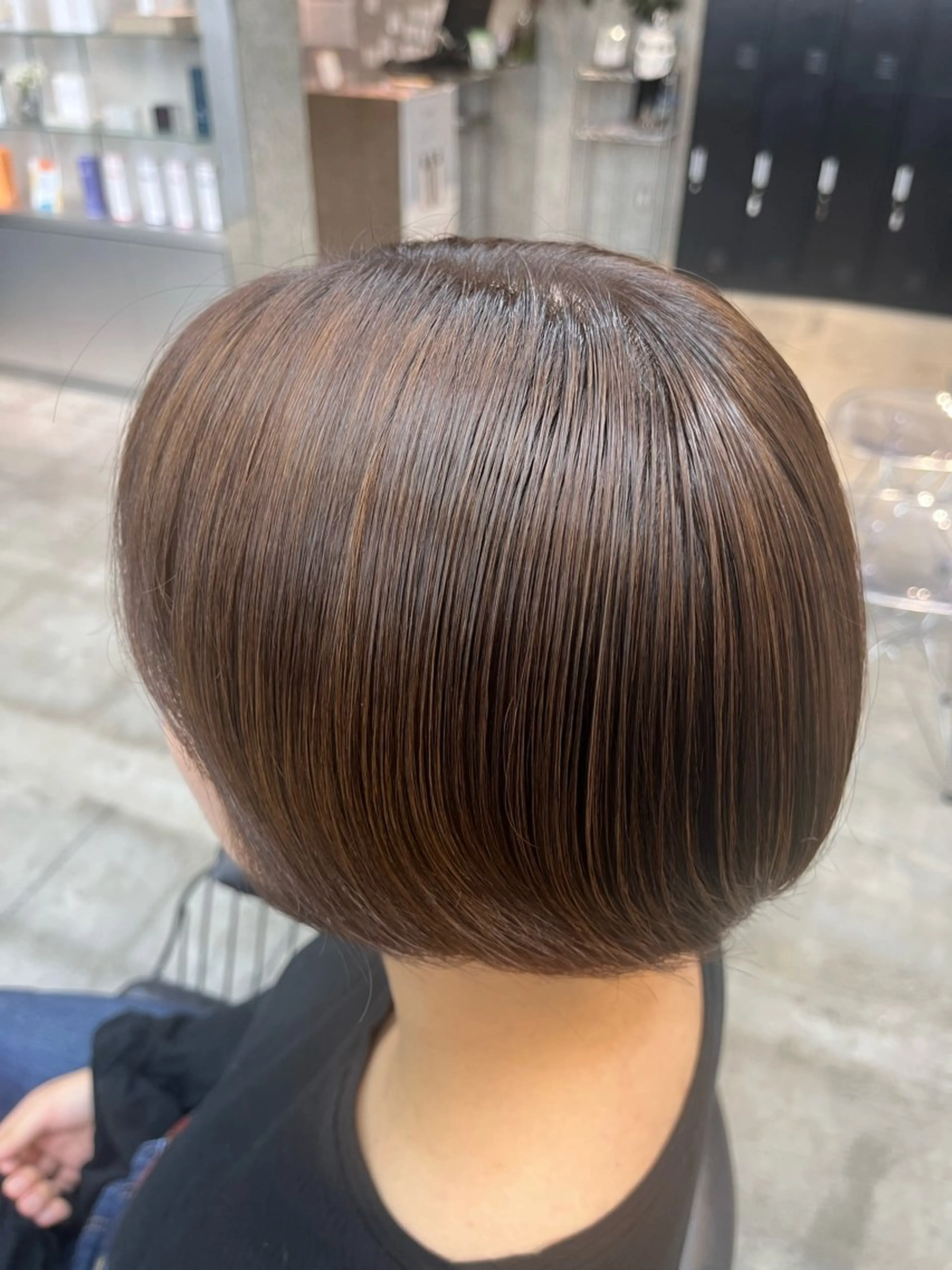 ショート カラー ブラウンカラー チョコレートブラウン 🪄くすみカラー❇️ 名塚比奈乃🪄のヘアスタイル