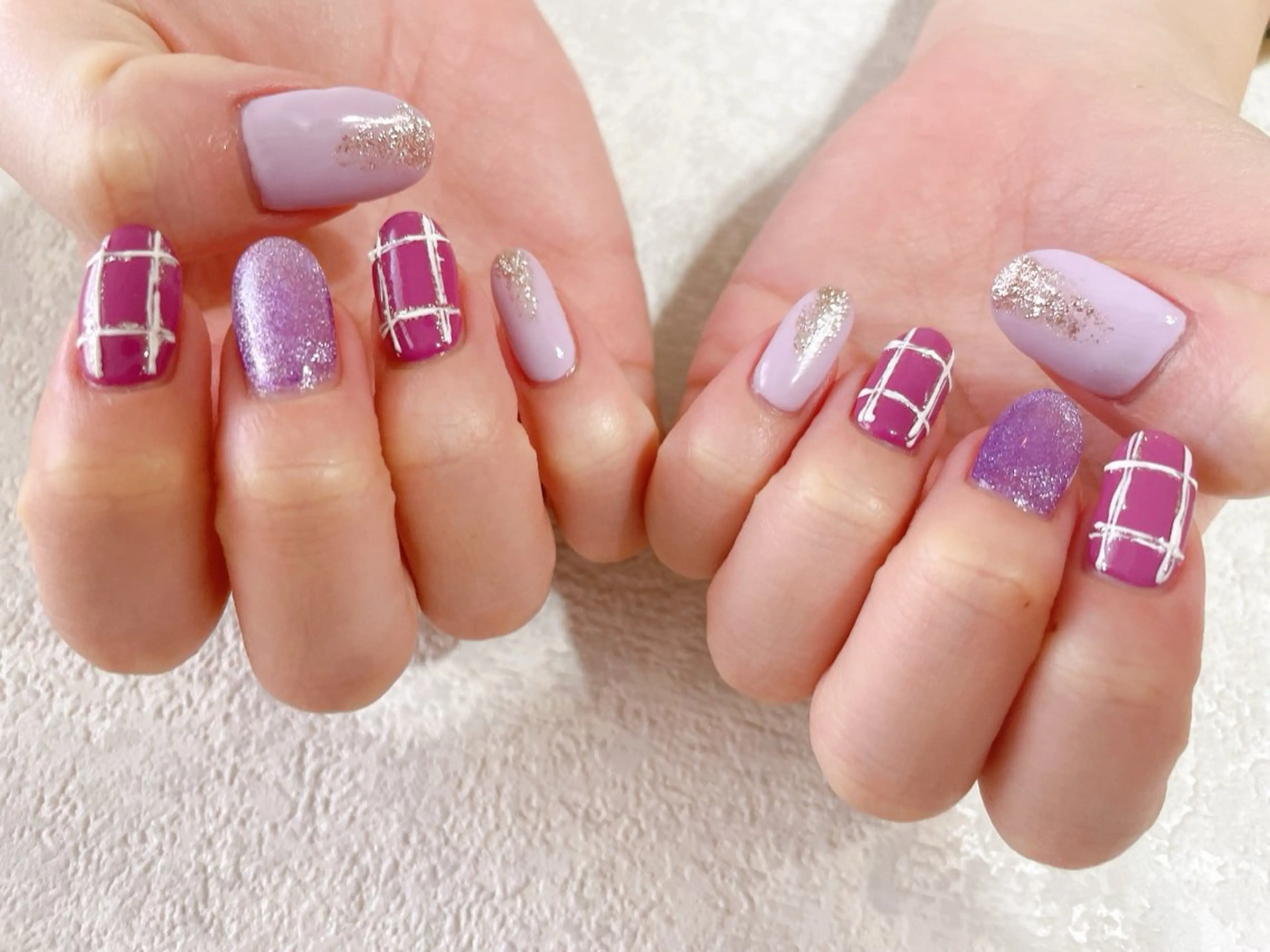 ネイル ジェルネイル 韓国ネイル パラジェル 冬ネイル ハンドネイル kikinail 溝の口のネイルデザイン