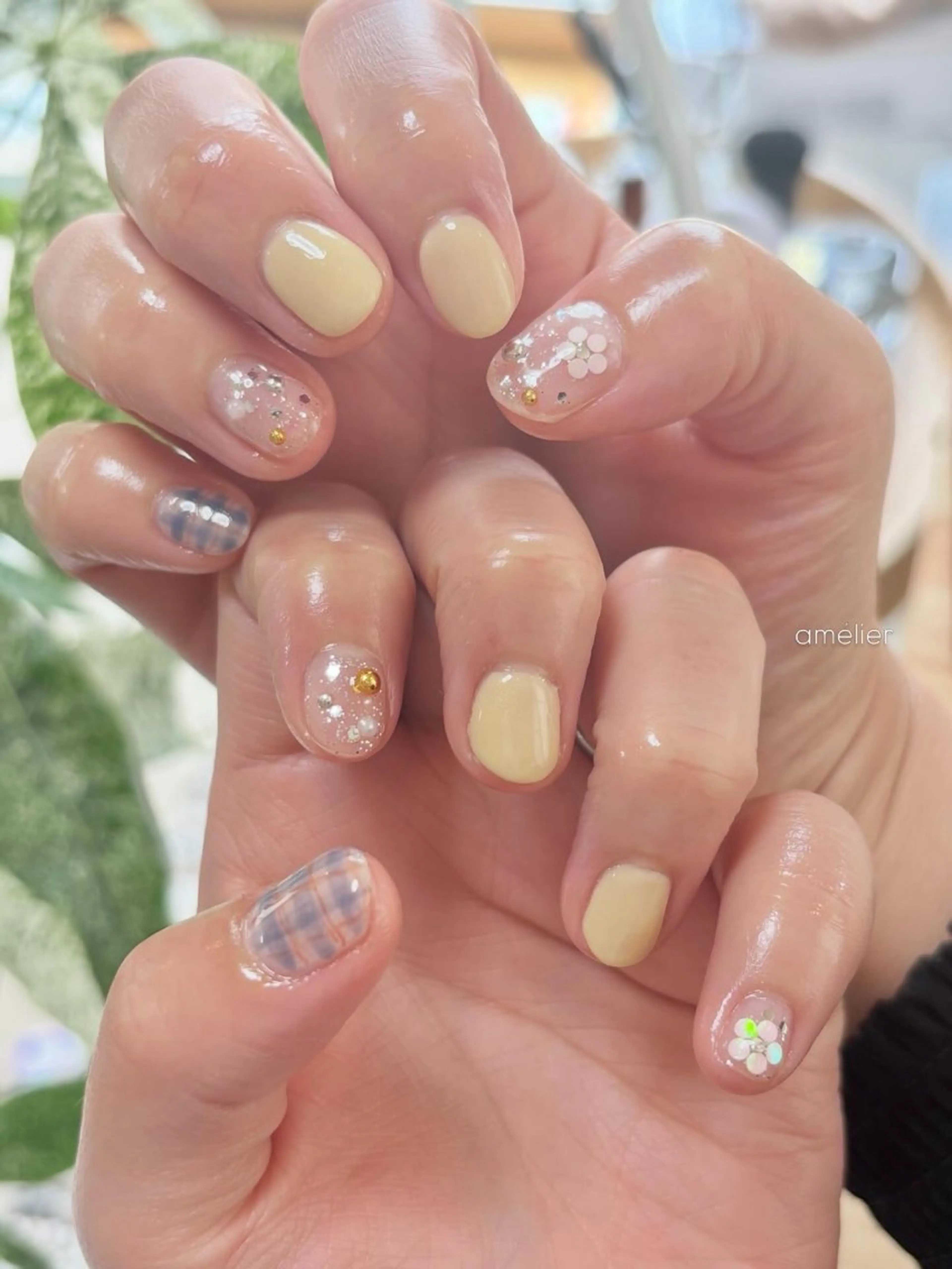 ネイル 持ち込み ハンドネイル amélier ꕁアメリエꕁのネイルデザイン