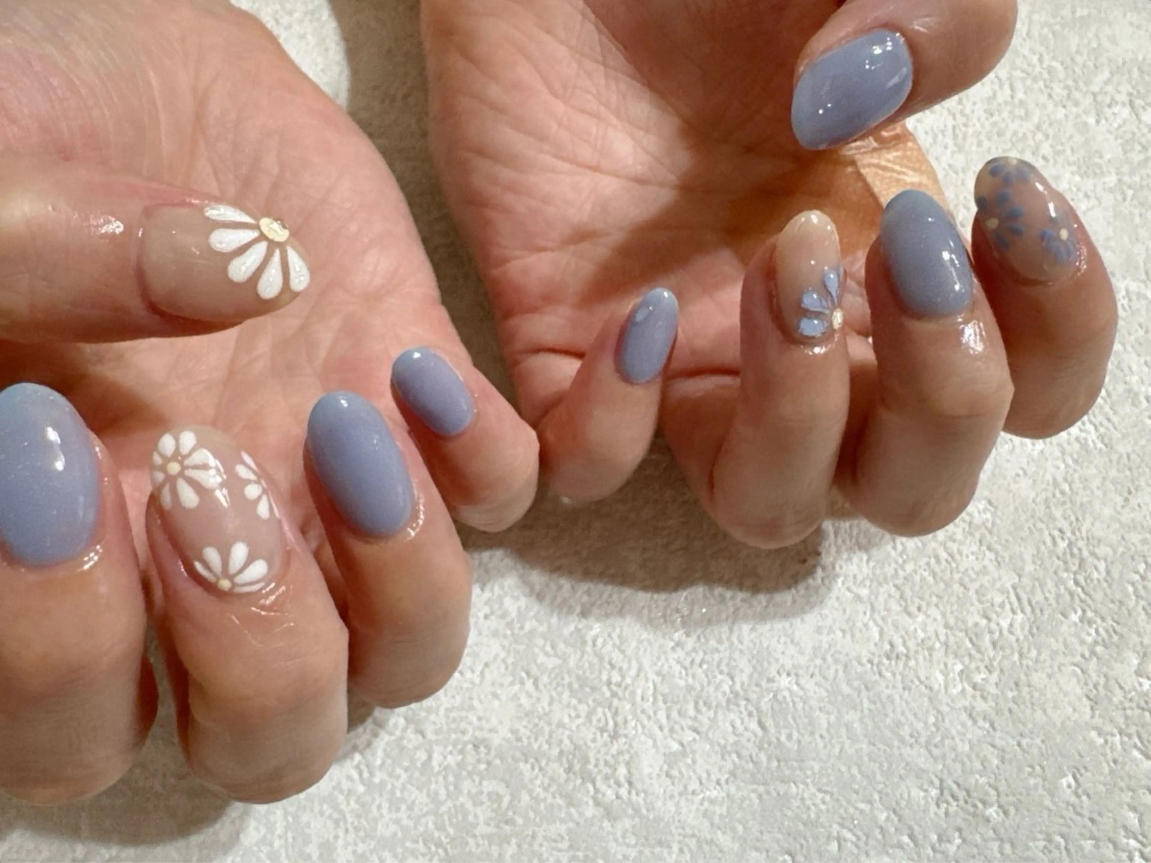 ネイル フットネイル ジェルネイル ワンカラーネイル パラジェル 春ネイル kikinail 溝の口のネイルデザイン