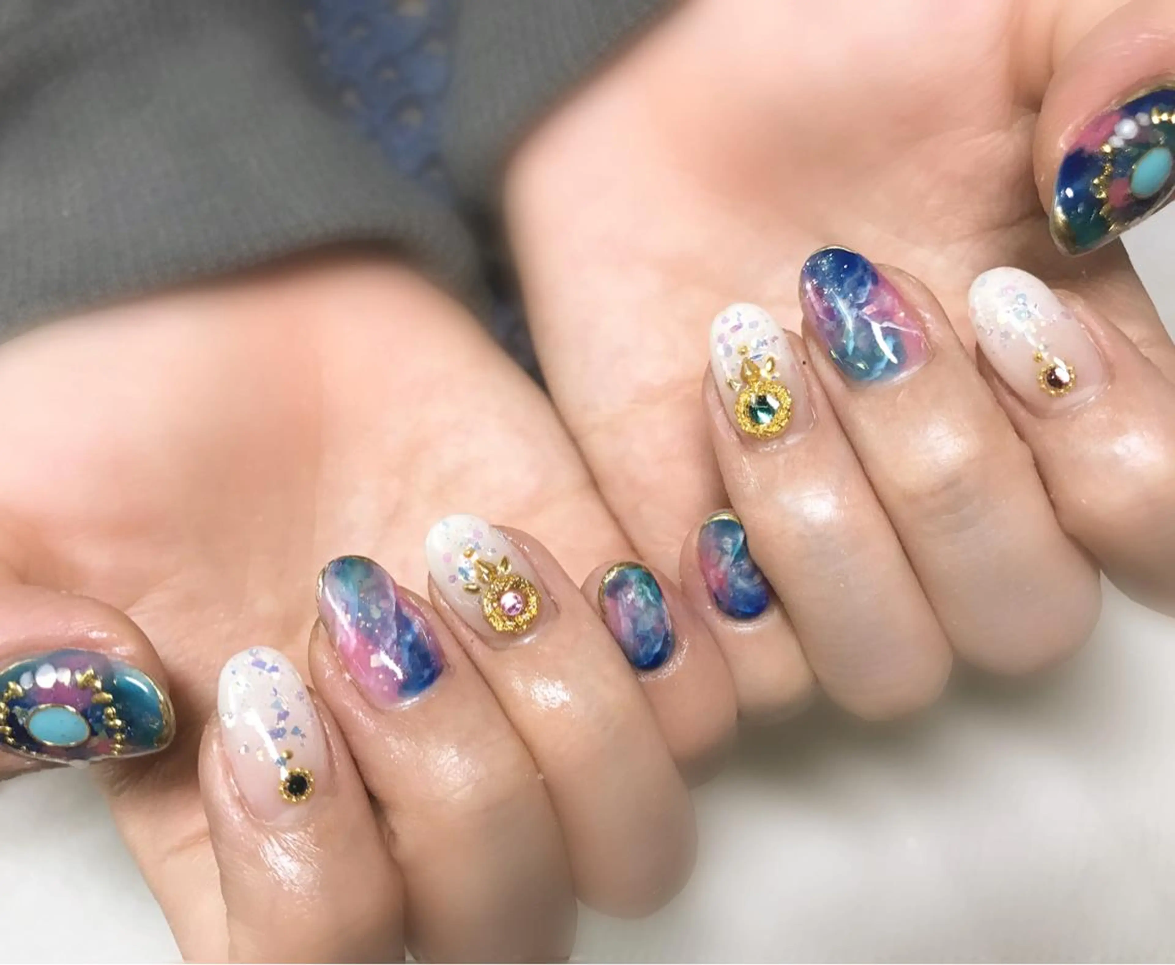 ネイル フットネイル ニュアンスネイル シンプルネイル 春ネイル 夏ネイル nail fufla ♡yamane♡のネイルデザイン