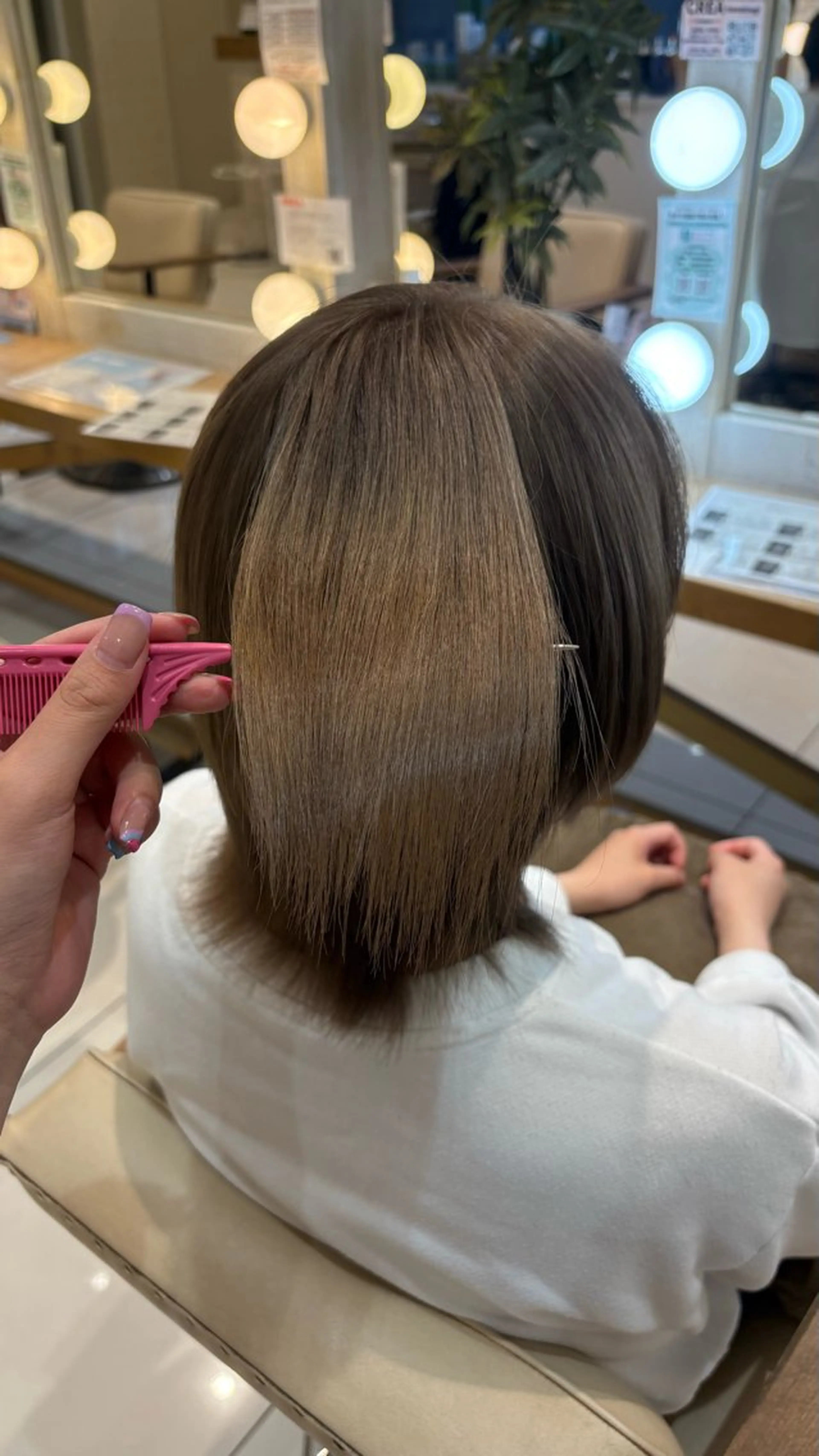 カラー 外人風ハイライト/ 艶カラーのヘアスタイル