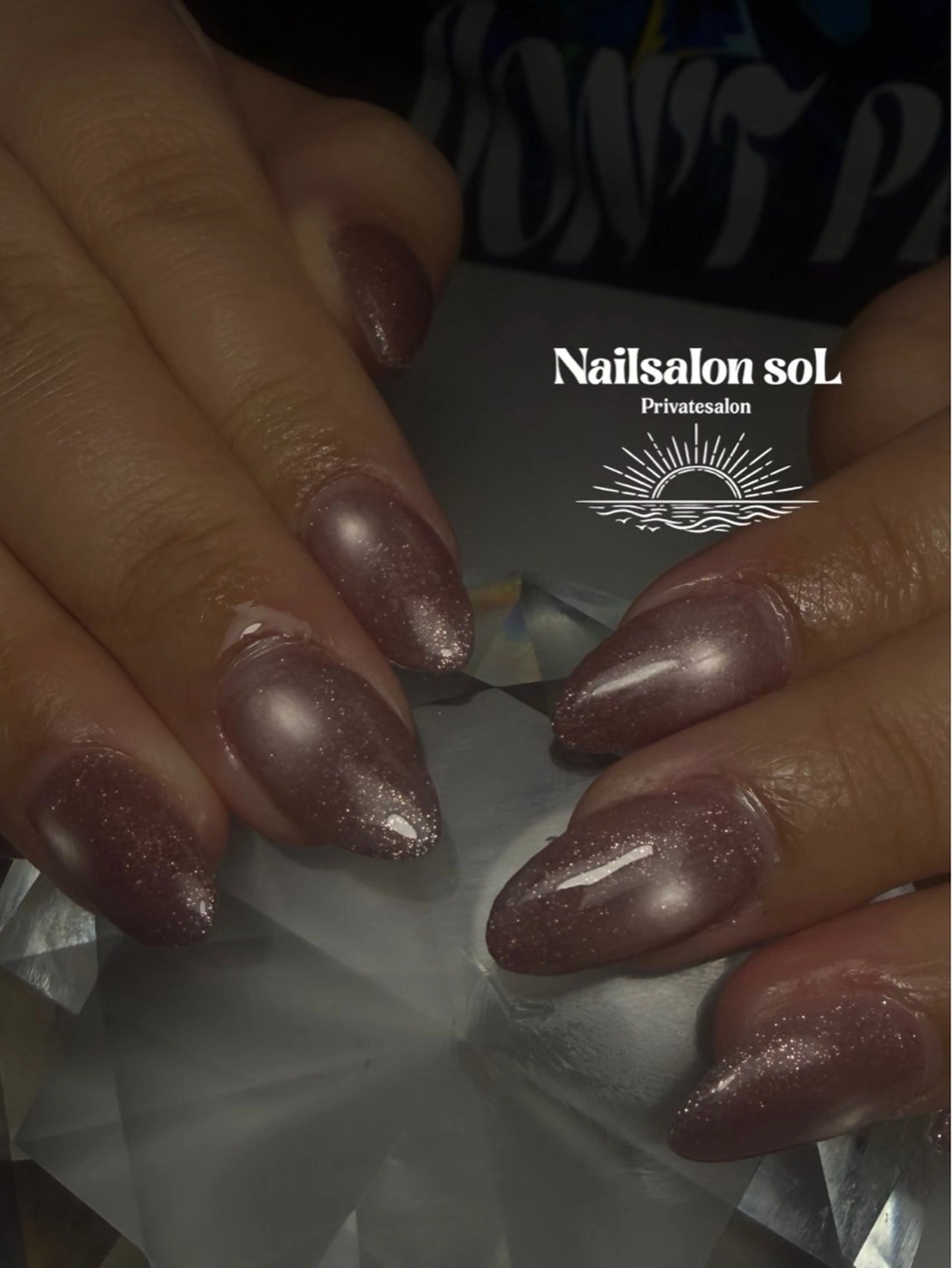 ネイル フラッシュネイル マグネットネイル ハンドネイル Nailsalon soLのネイルデザイン