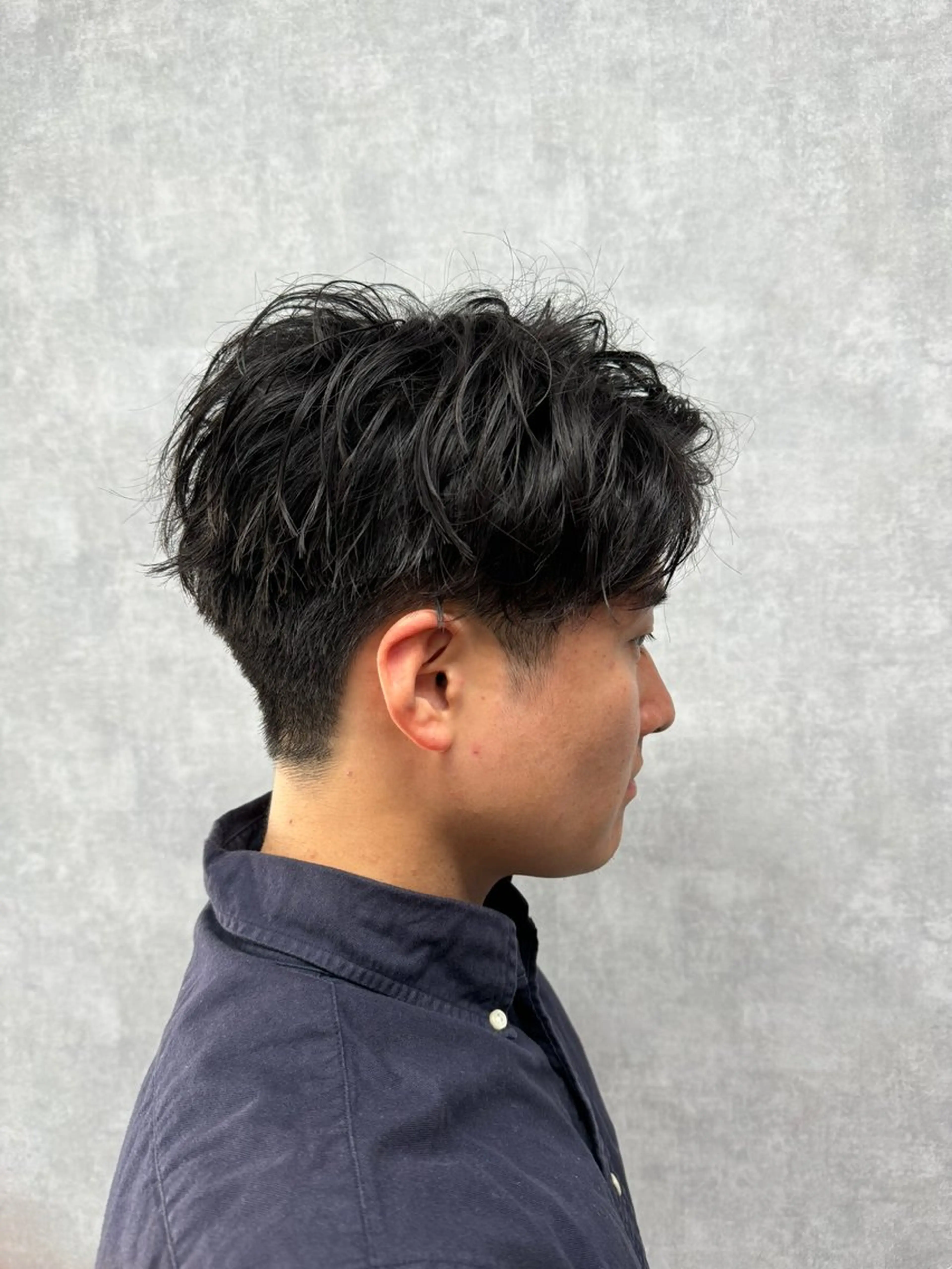 パーマ メンズ 阿部 泰博のヘアスタイル