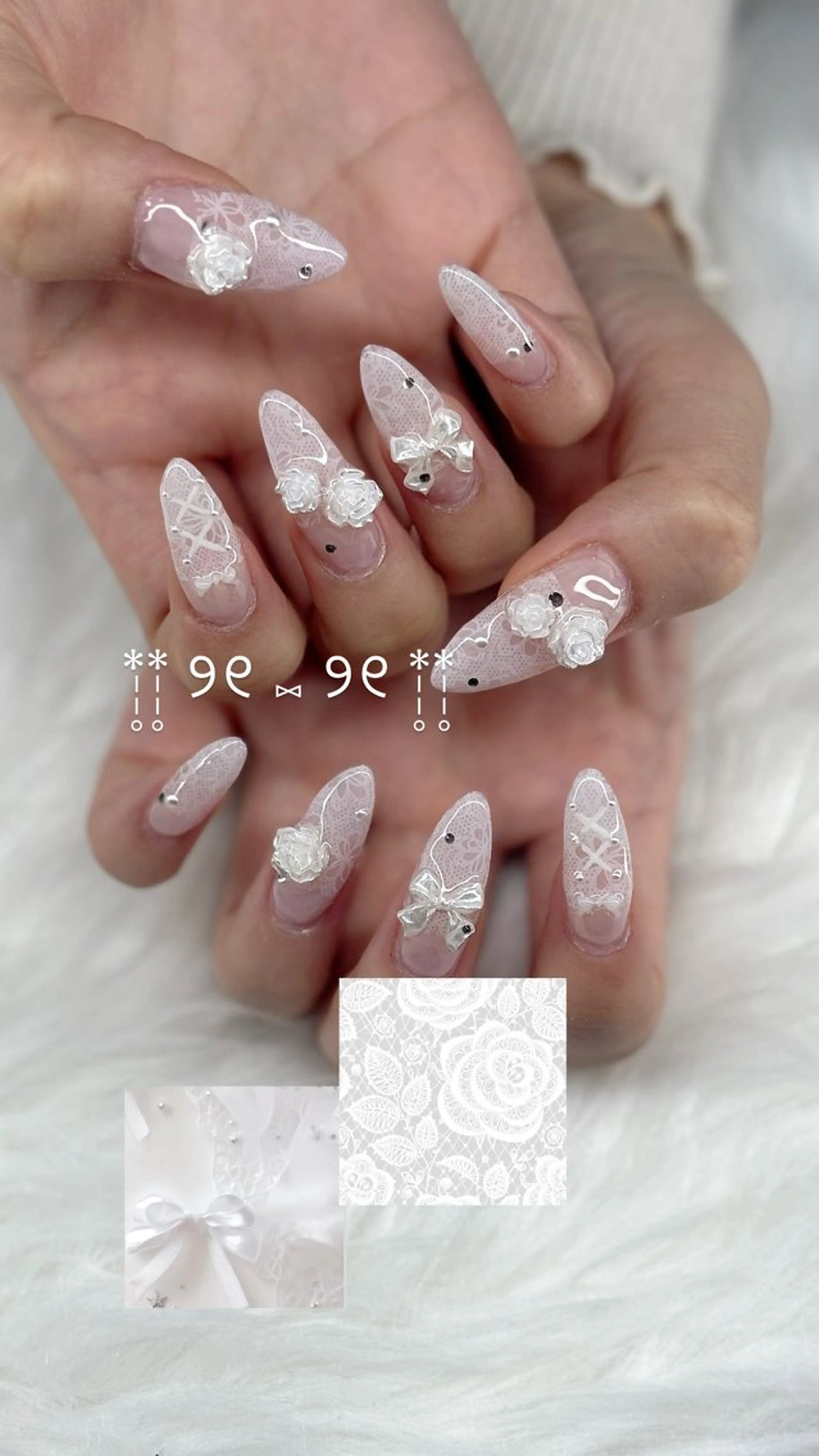 ネイル レース vanity yunaのネイルデザイン