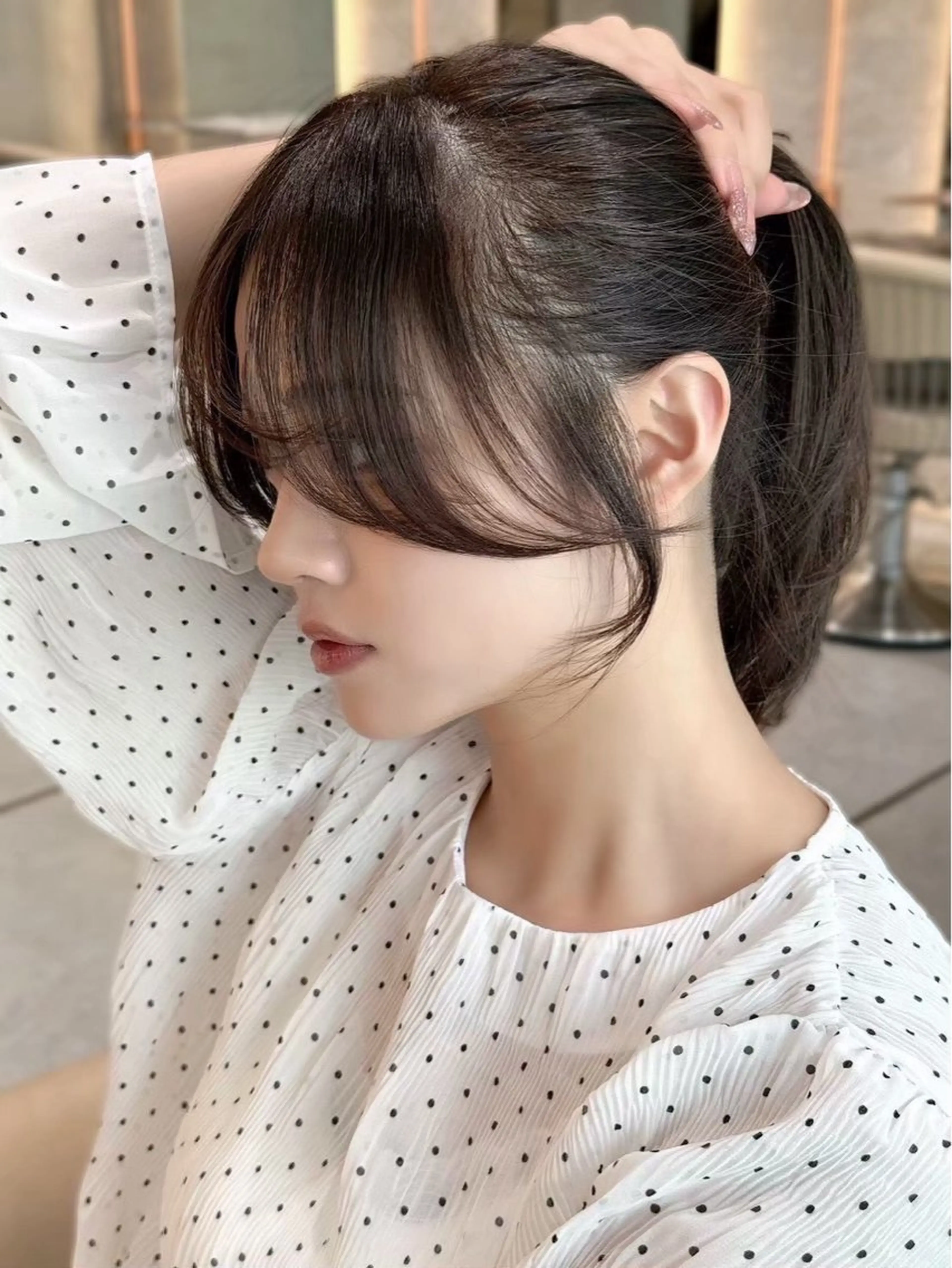 セミロング カット 🦋高屋敷陸🦋 レイヤー/グレージュのヘアスタイル