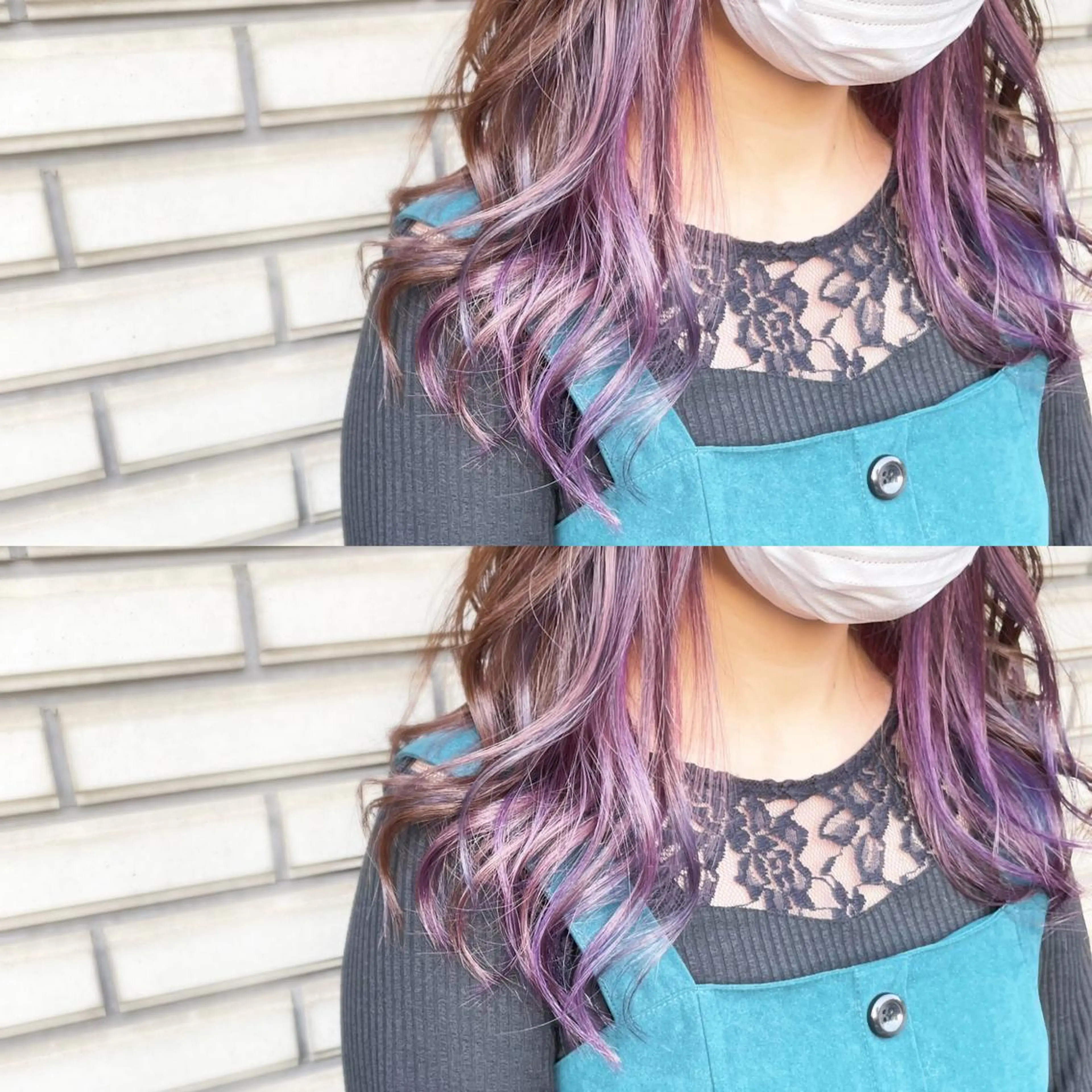 ロング カラー デザインカラー イヤリングカラー インナーカラー ユニコーンカラー 🦋韓国系指名No1 店長/圓山 祐也🦋のヘアスタイル