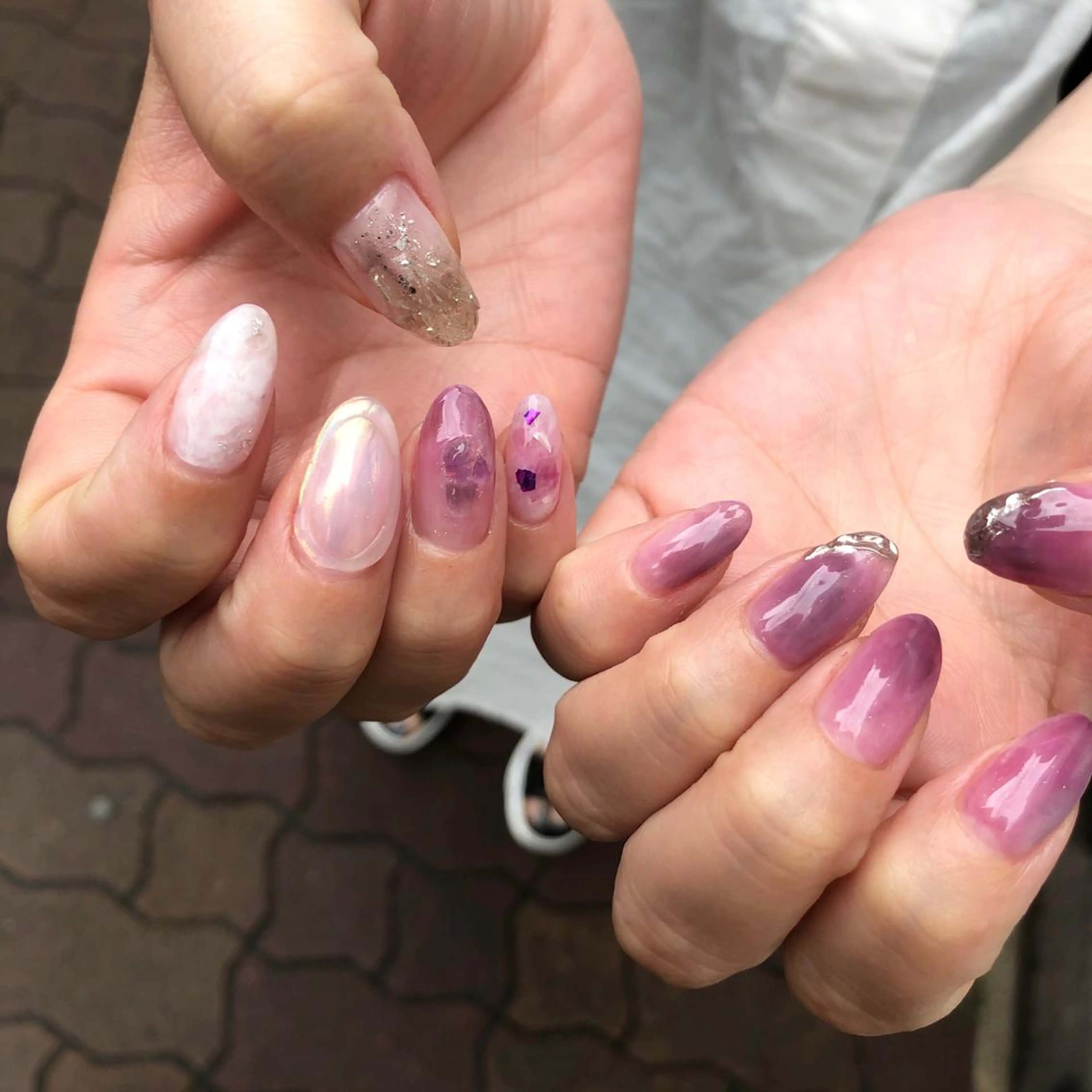 ロング カラー ヘアアレンジ キッズ ネイル マツエク・マツパ 福田 加奈のネイルデザイン