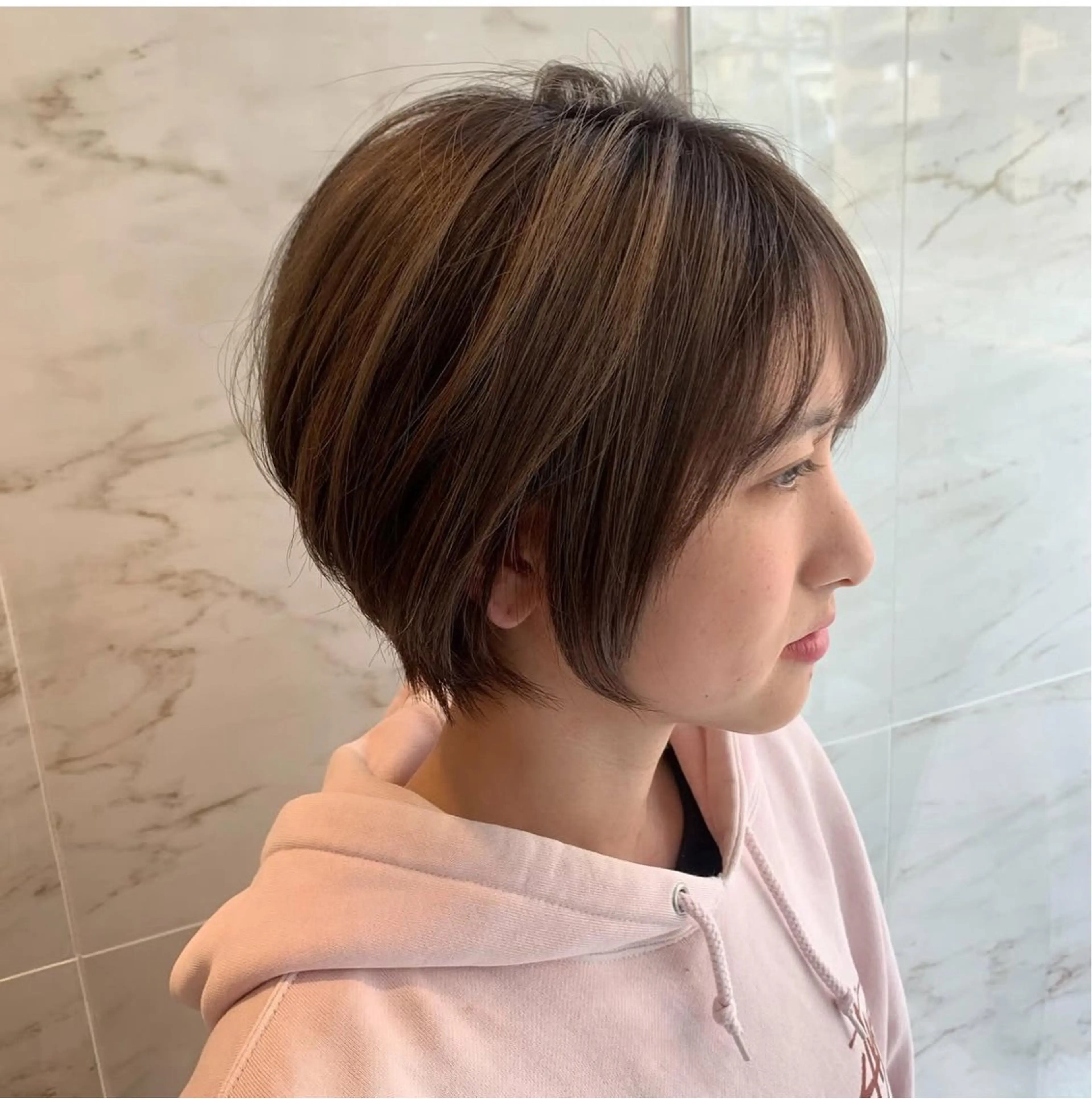 ショート 羽根田 果奈のヘアスタイル