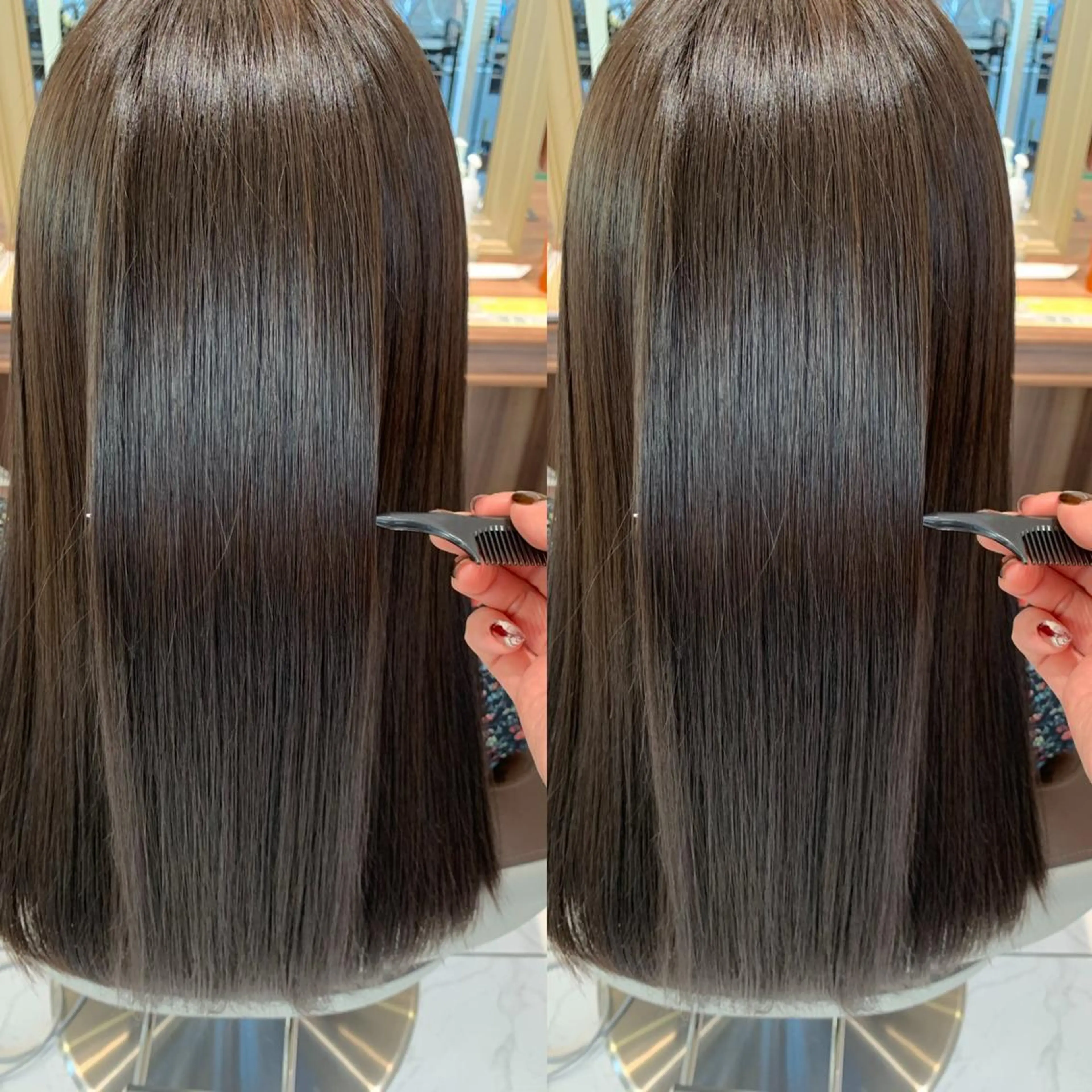 🏁カット+縮毛矯正(5cm以内リタッチ)❤️🔥の写真