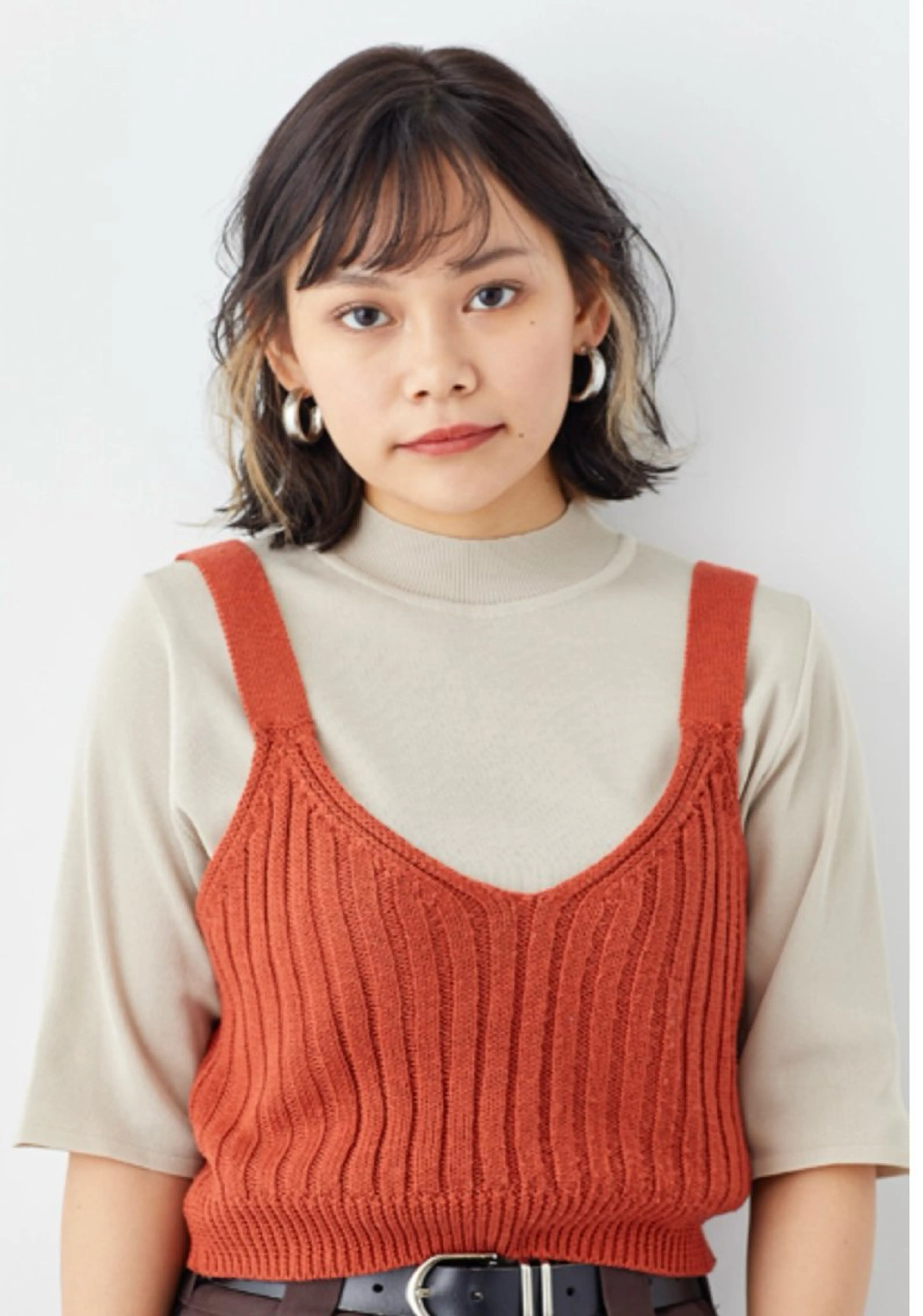 ミディアム カラー カラーモデル募集 三浦真理恵のヘアスタイル