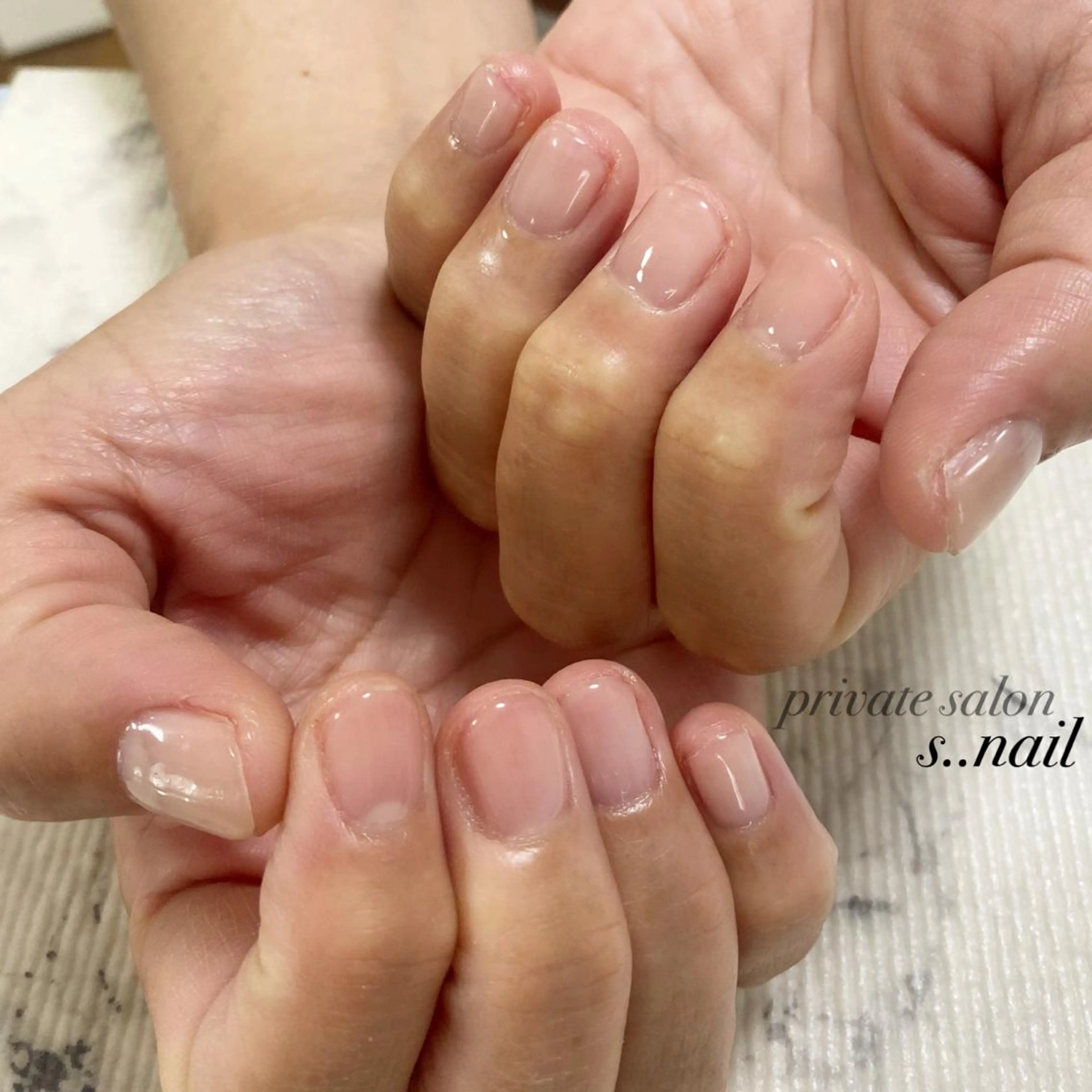 ネイル クリアネイル ぷっくりネイル ハンドネイル フットネイル s..nail / MORITAのネイルデザイン