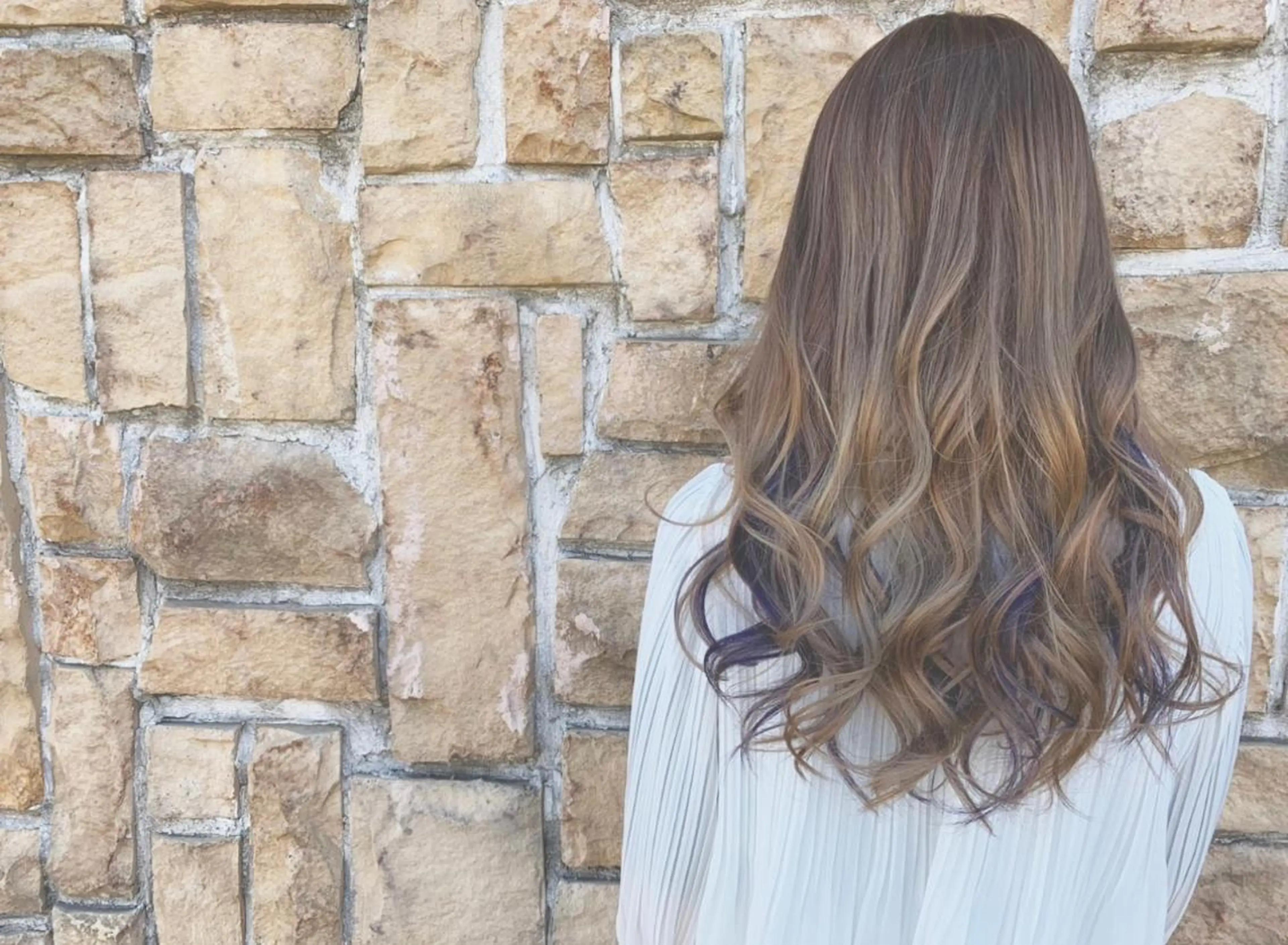 ロング カラー ネイル 片野 菜々のネイルデザイン