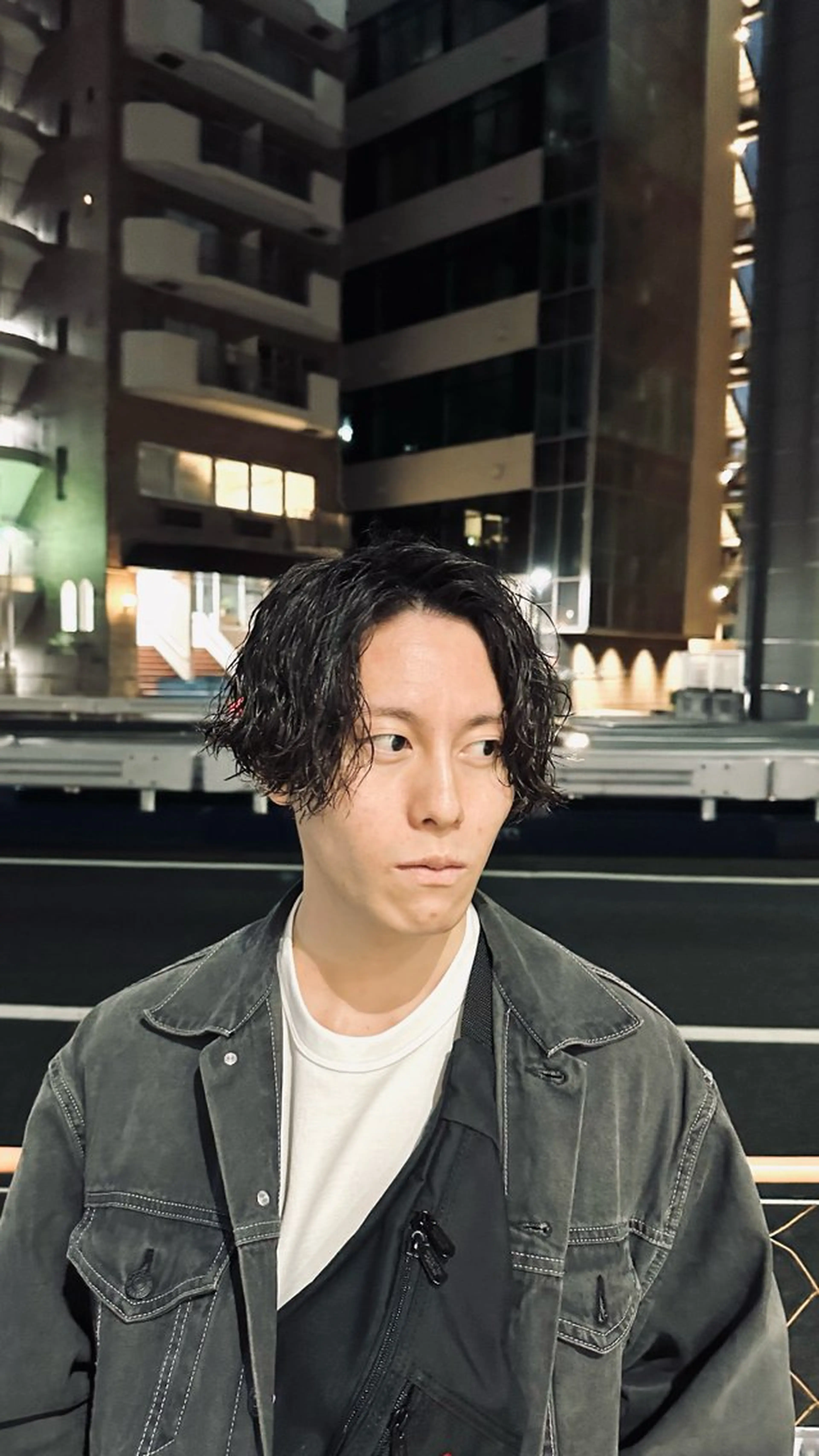 ミディアム パーマ メンズ カット パーマ 💈メンズパーマ💈 ナカザワ　　リョウのヘアスタイル