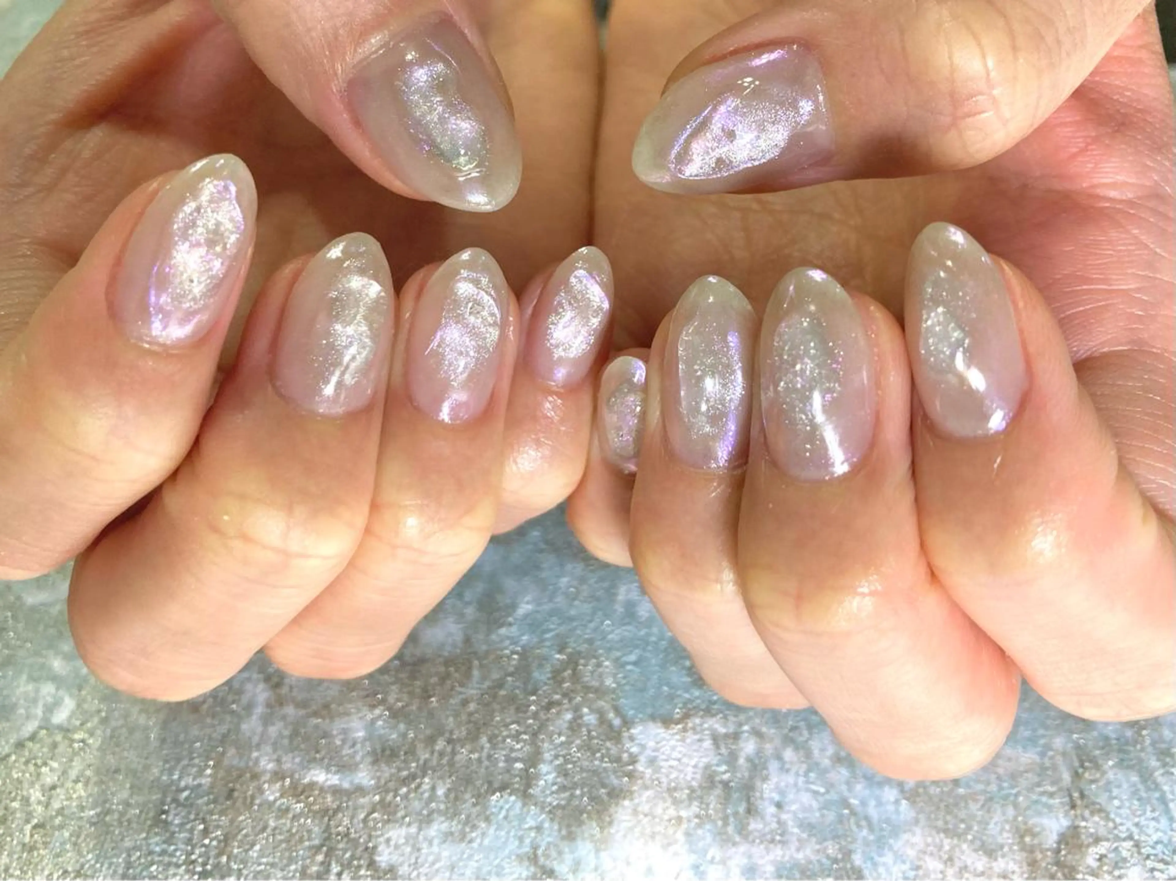 ネイル 氷ネイル・うるうるネイル マグネットネイル otsurunail (オツルネイル)のネイルデザイン