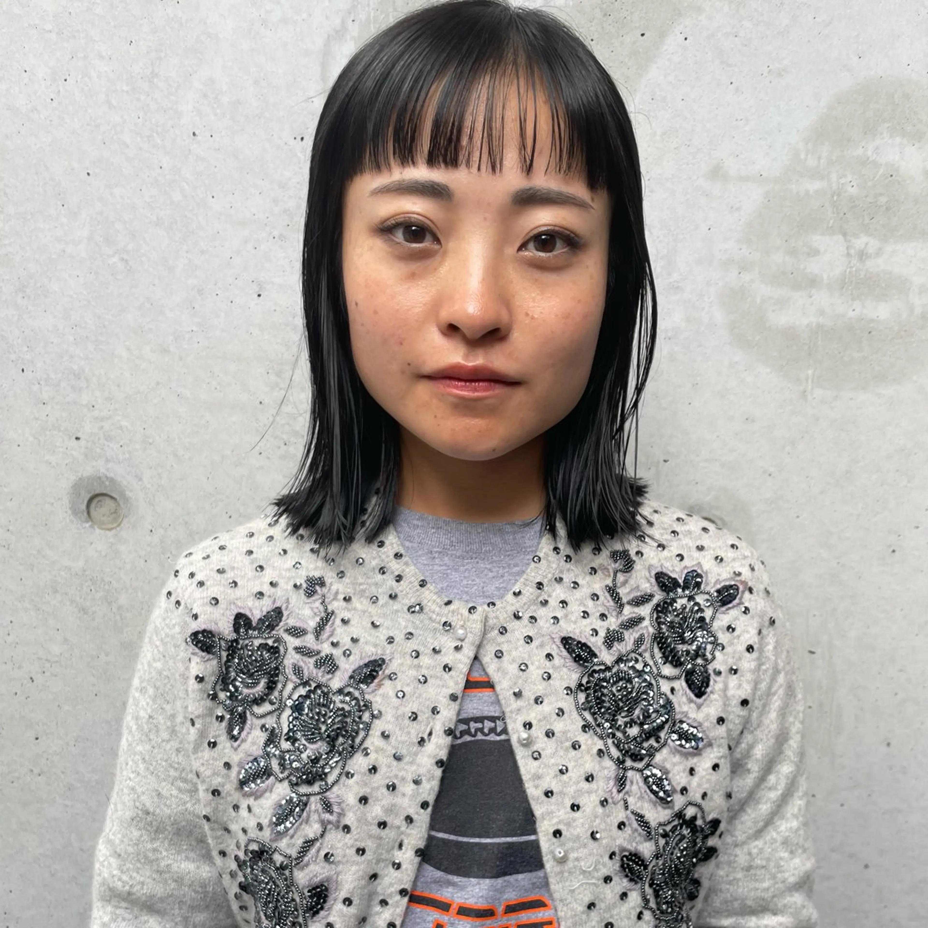 カット+髪質改善カラーの写真