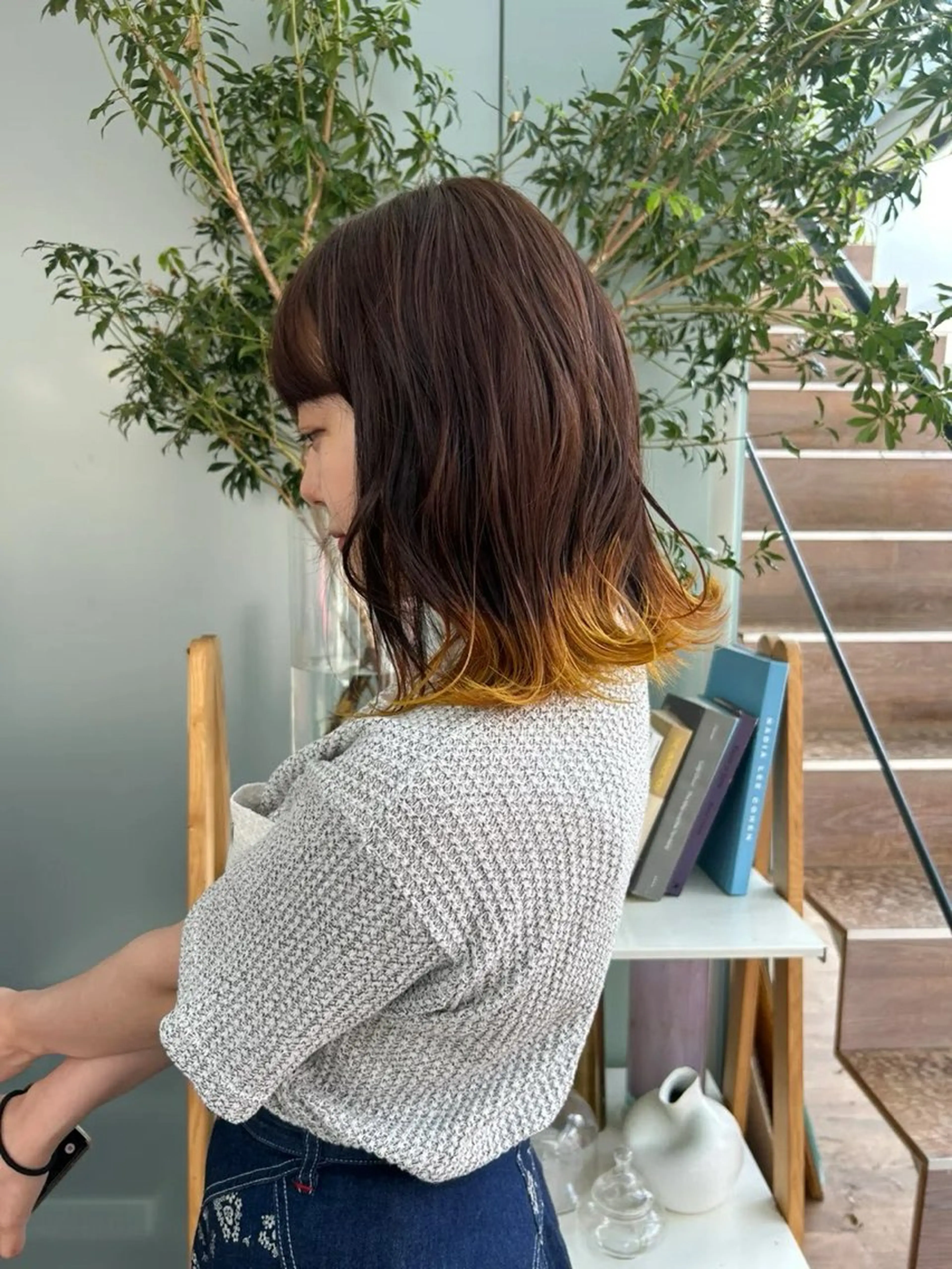 カラー かがやしづ ⭐️ハイトーンのヘアスタイル