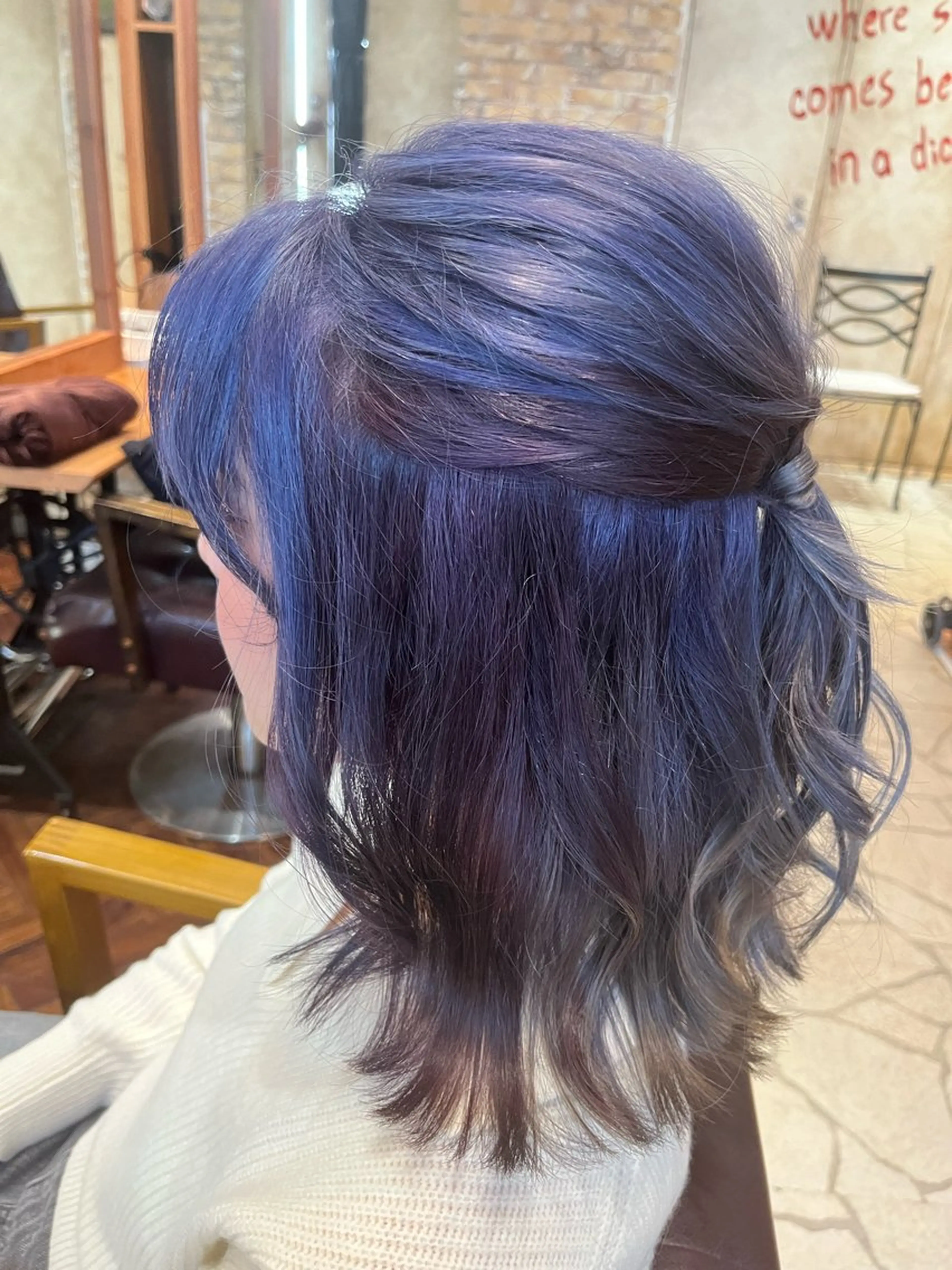 ミディアム カラー ヘアアレンジ 似合わせスタイル 🌹mao🌹のヘアスタイル