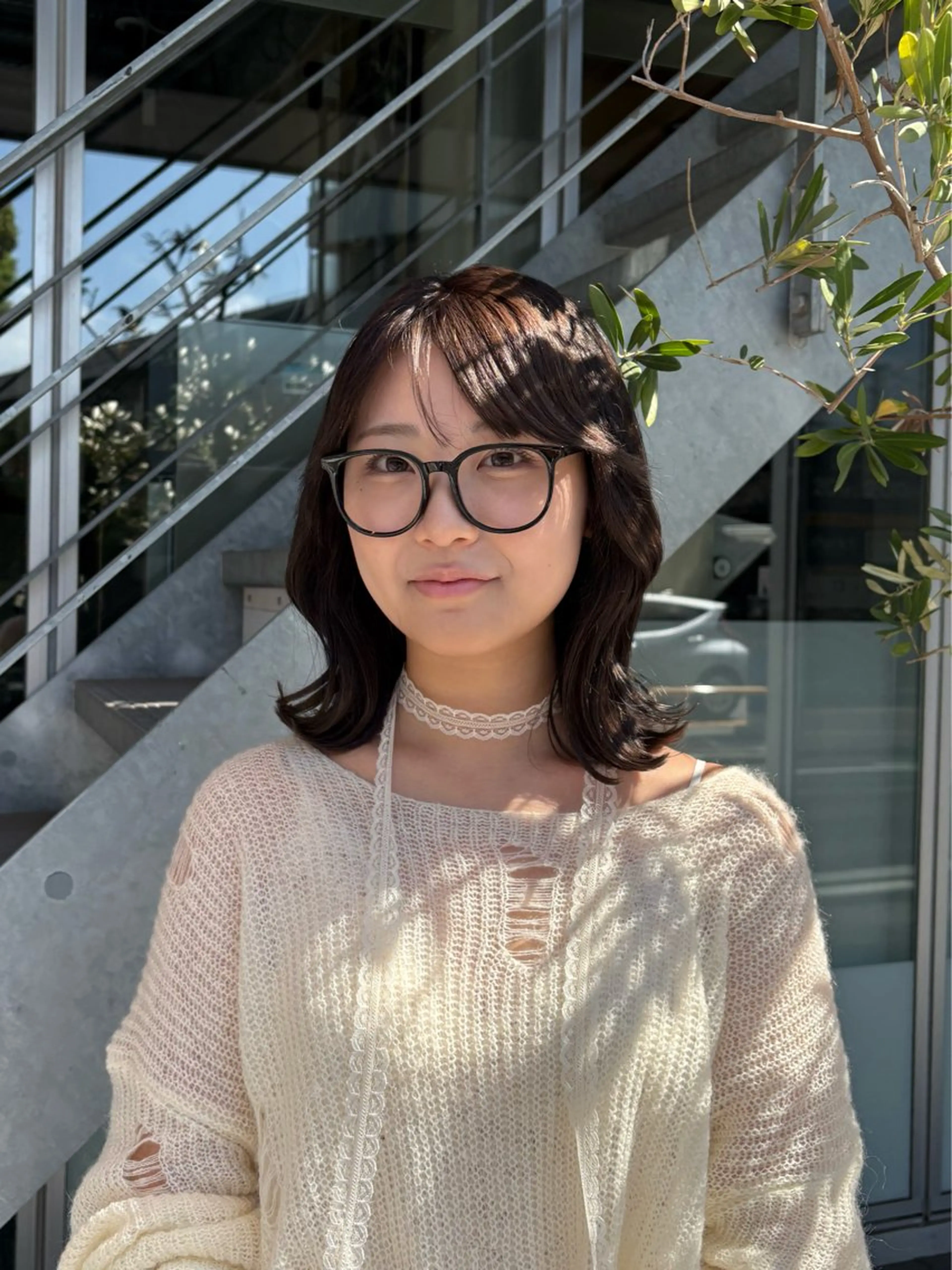 セミロング 西村 清花のヘアスタイル