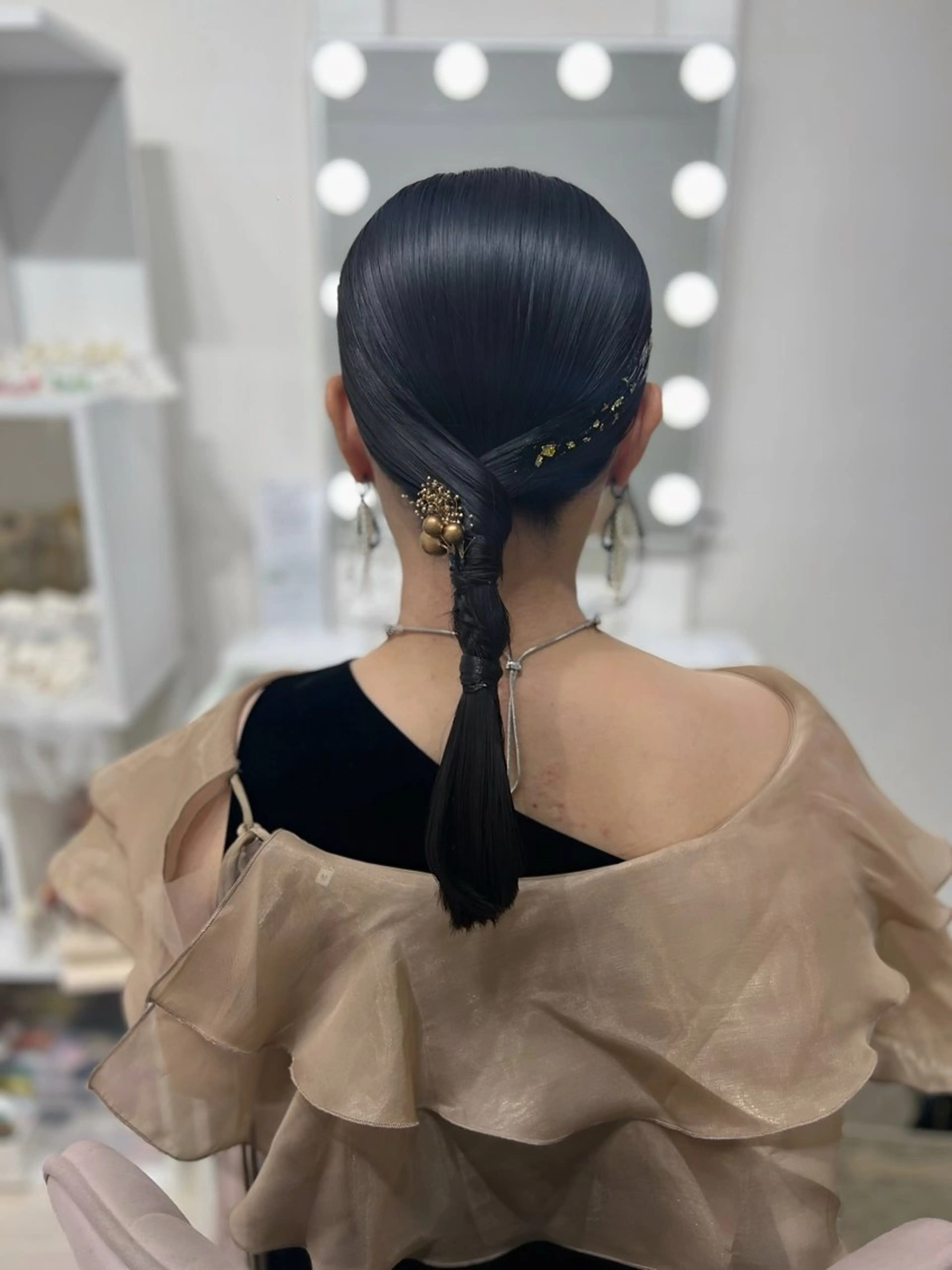 セミロング ヘアセット/金山 佐野 妃都美のヘアスタイル