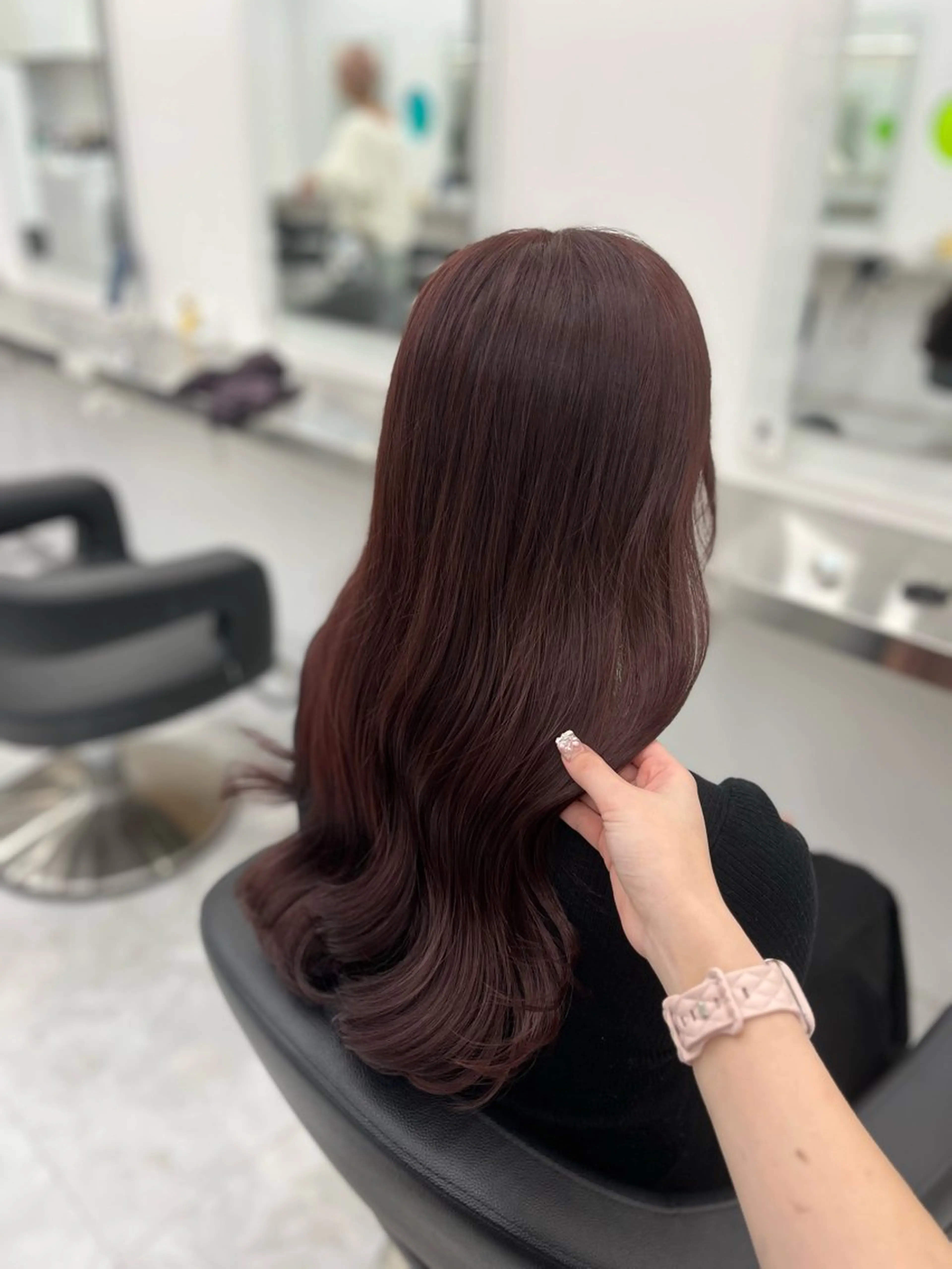 ロング カラー ヘアアレンジ 🫧‪🎀うる艶暖色 🏹Nanako🎀のヘアスタイル