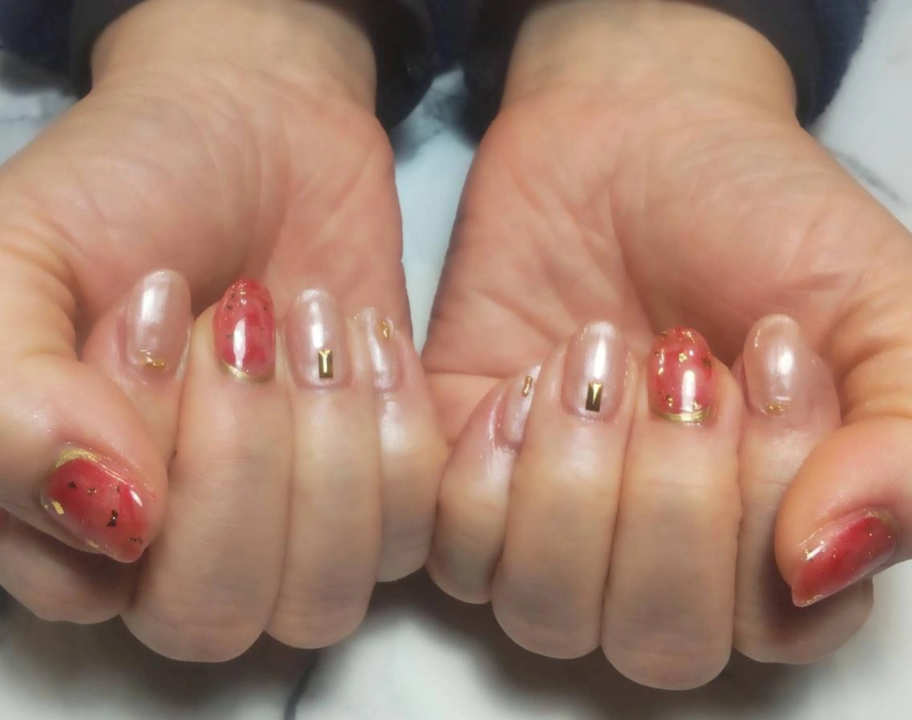 ネイル アートネイル ロングネイル 持ち込み シンプルネイル Nailist Honamiのネイルデザイン