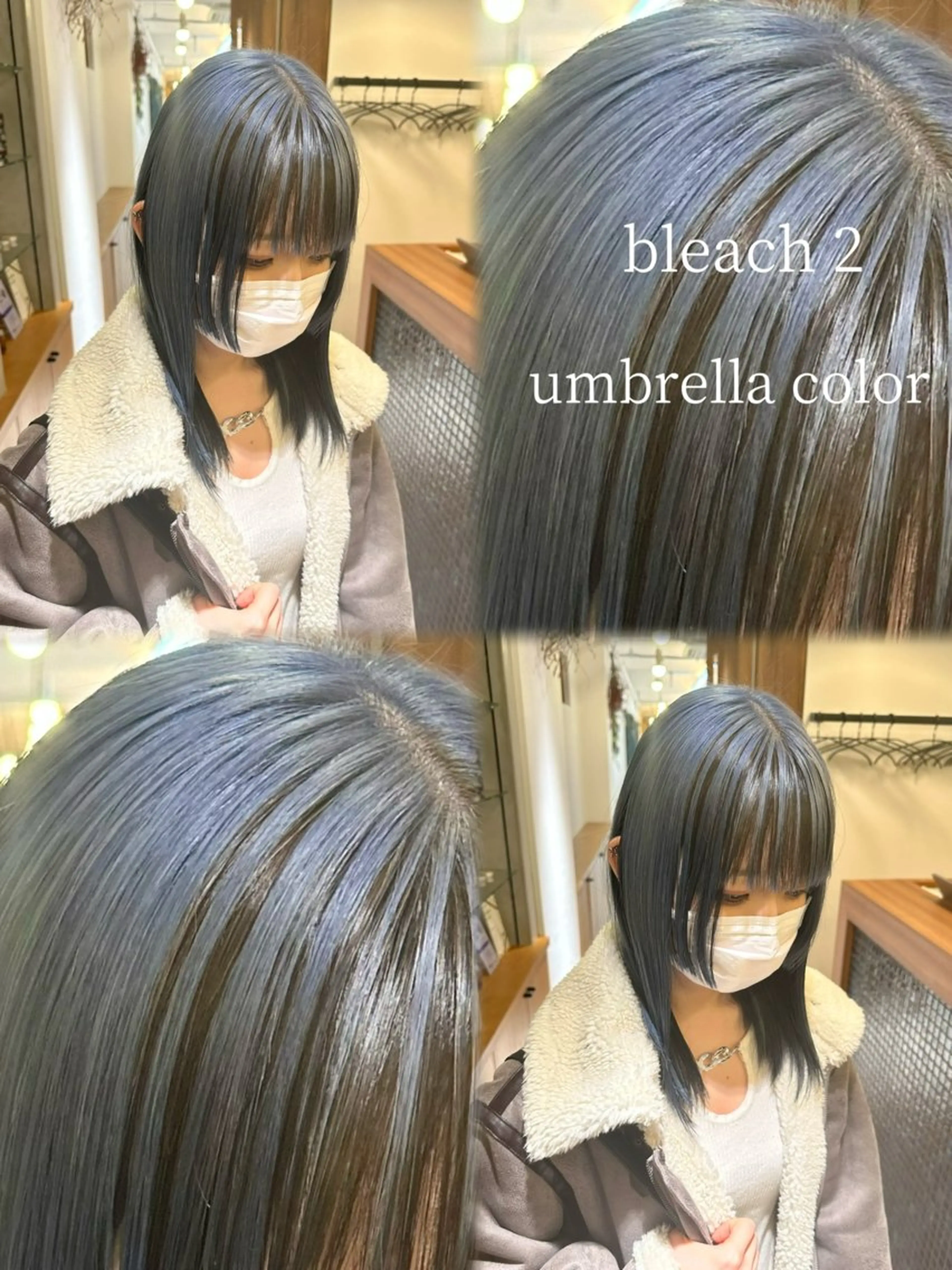 ミディアム カラー カット ヘアカラー トリートメント 似合わせボブ/ ハイトーン/すずきのヘアスタイル