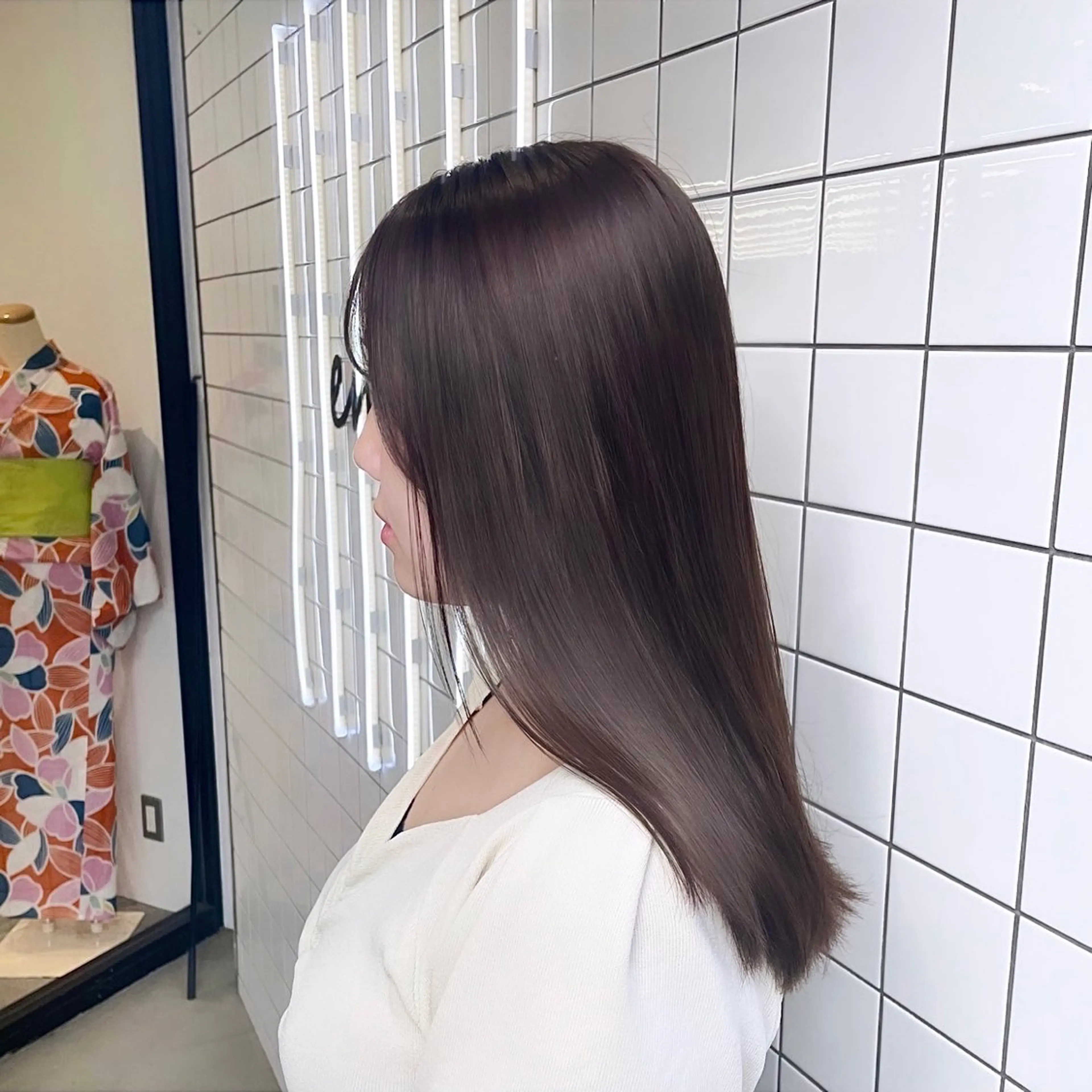 ショート カラー パーマ ヘアアレンジ メンズ 透明感カラー mona/ ストレートスタイル✨のヘアスタイル