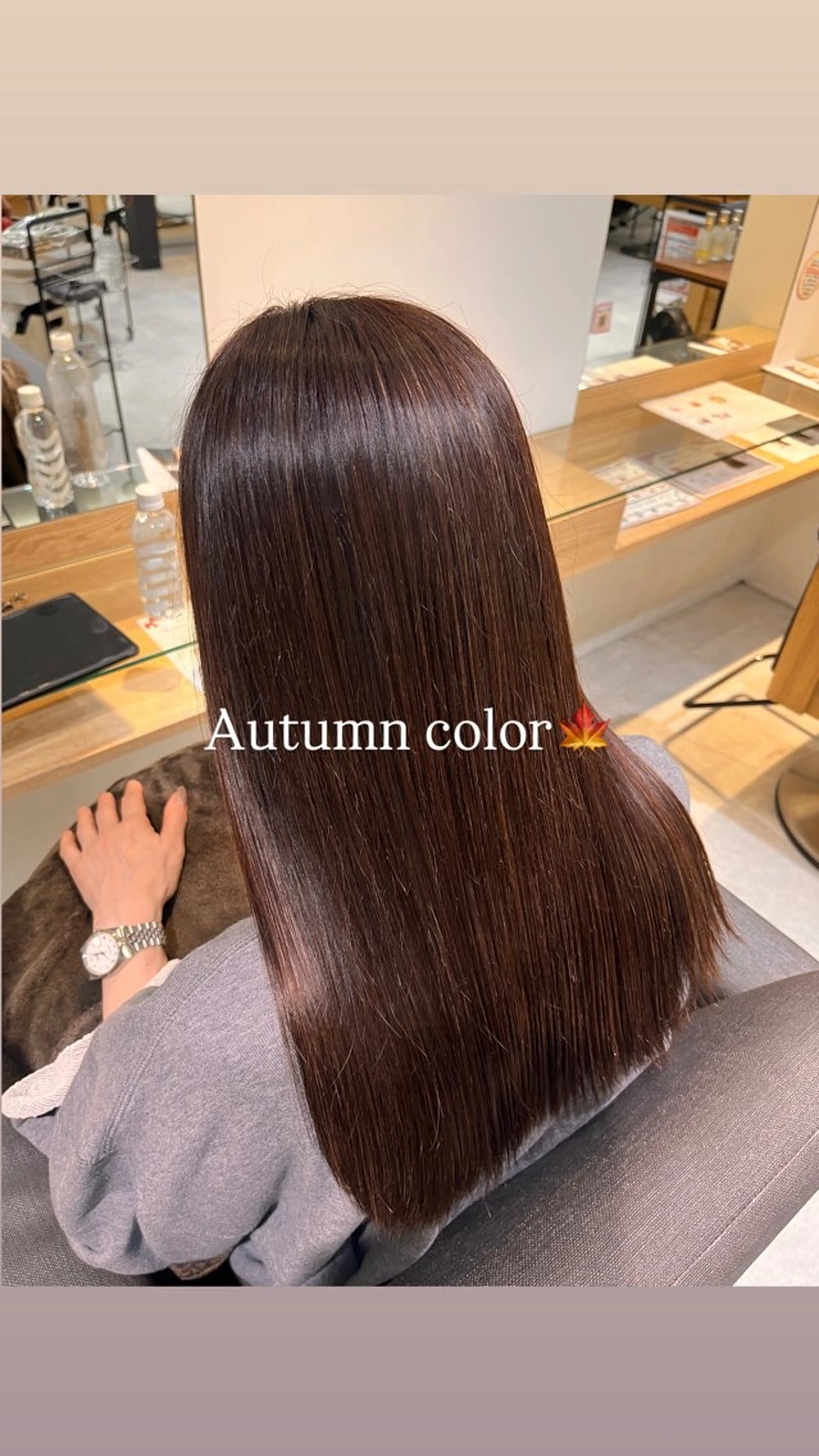 セミロング カラー ピンクカラー ヘアカラー トリートメント 田中 もも🍑のヘアスタイル