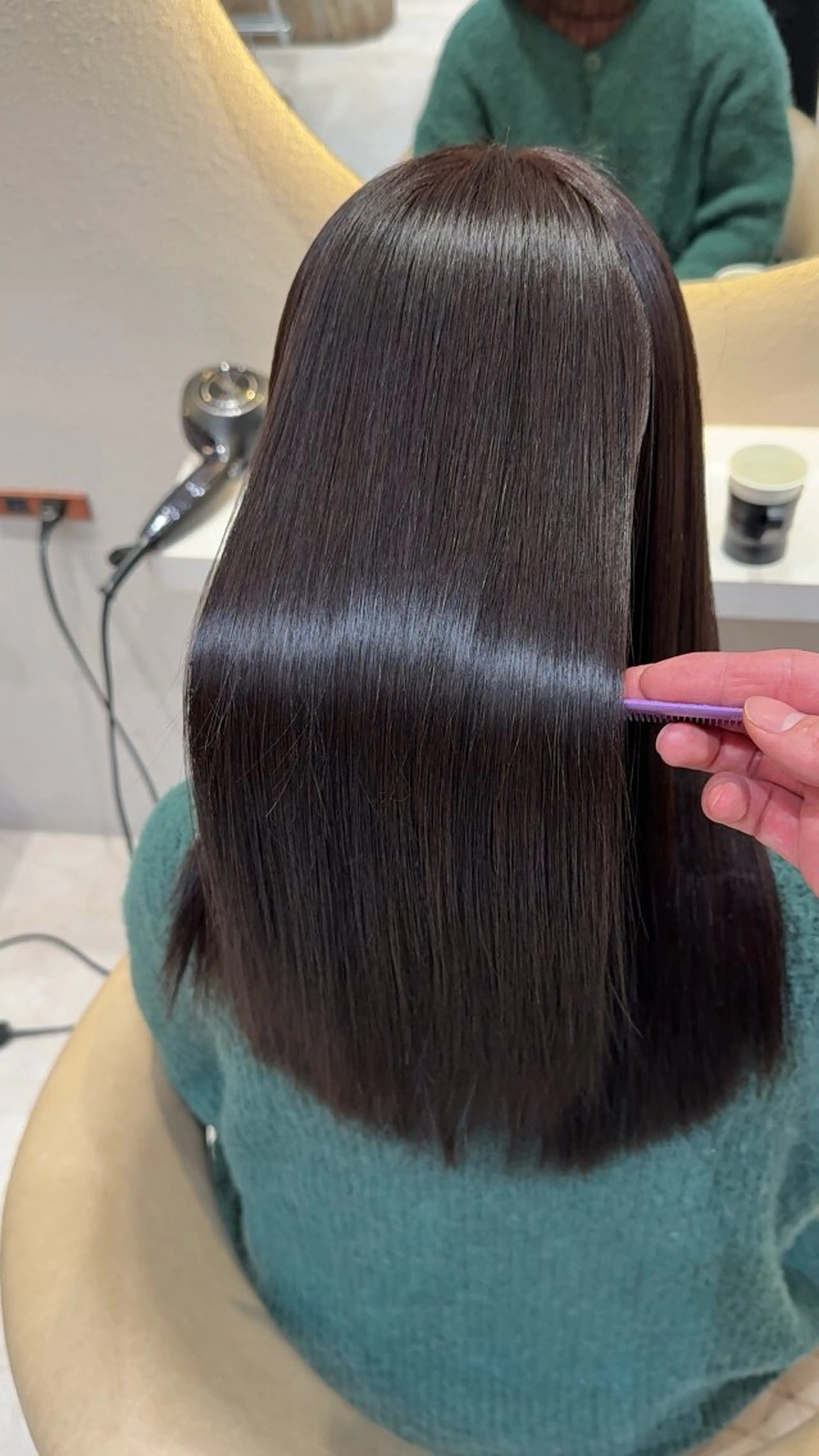 ロング カラー カット ヘアカラー 縮毛矯正 レイヤー❣️縮毛矯 川村利幸のヘアスタイル