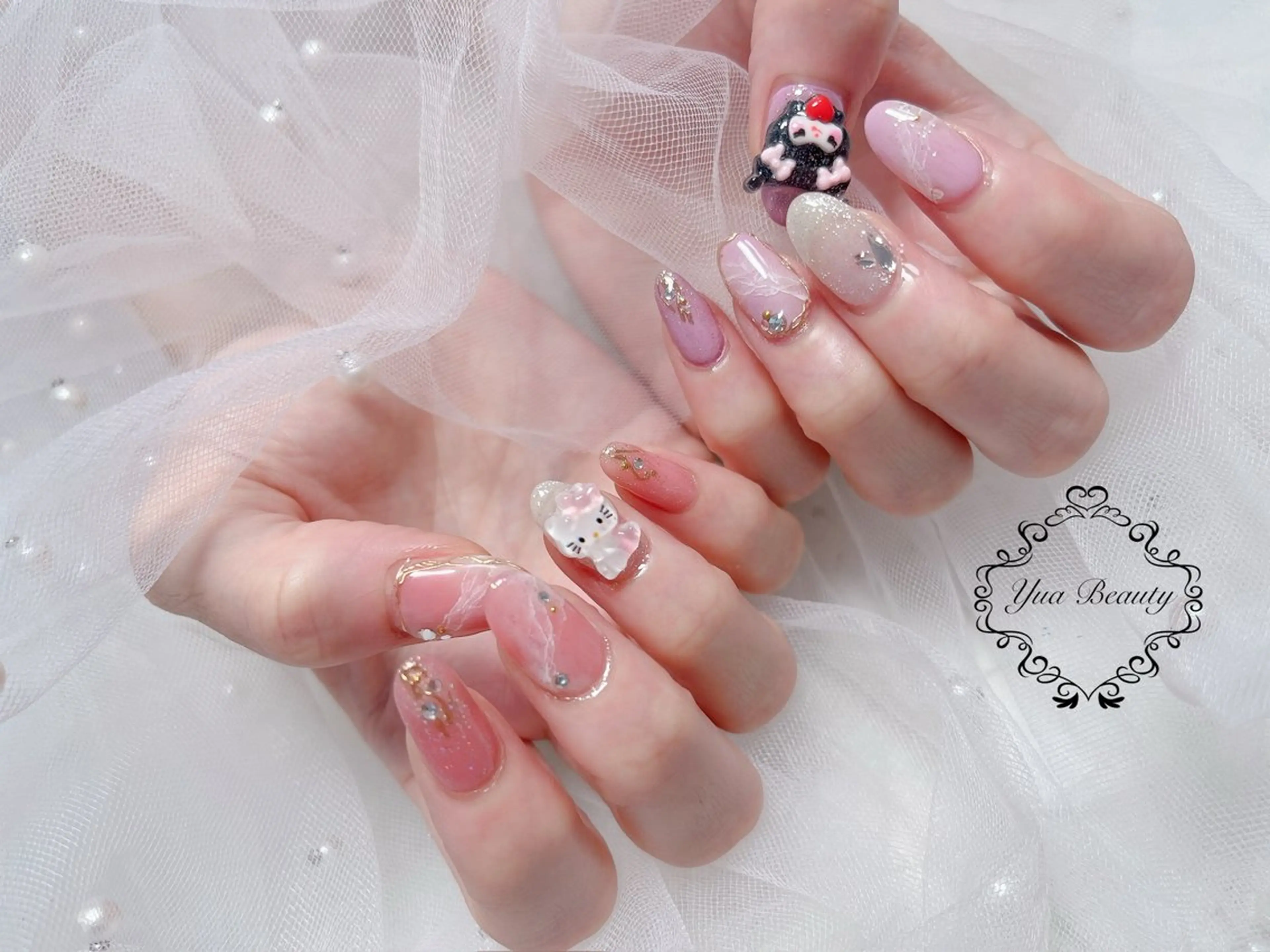 ネイル 大理石ネイル(マーブル) ハンドネイル 浅井 亜美のネイルデザイン