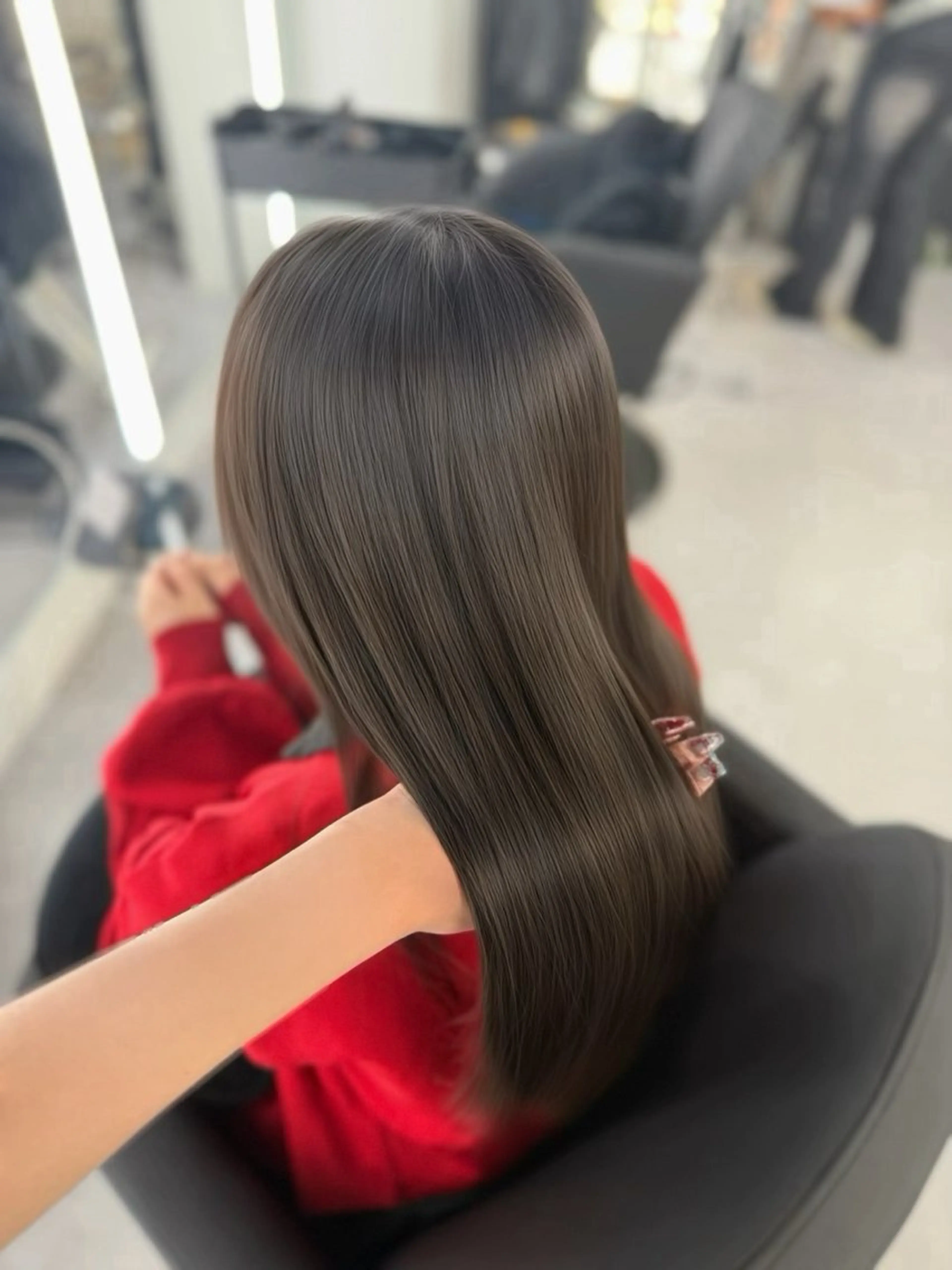 ロング カラー カット ヘアカラー 縮毛矯正 eco/堀江/ 艶カラー/髪質改善のヘアスタイル