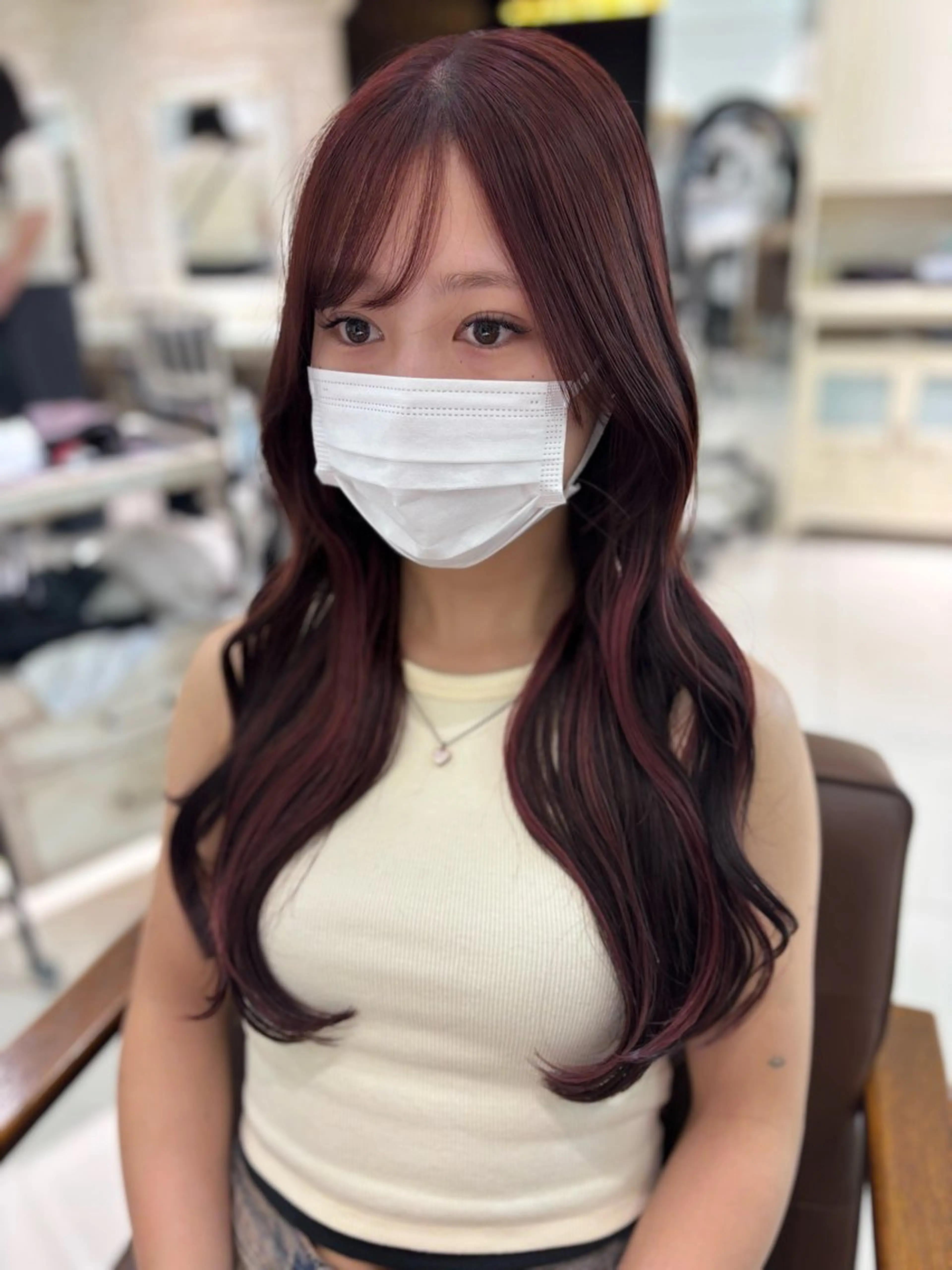 ロング カット ヘアカラー トリートメント 縮毛・髪質改善🩰 mai🐰ྀི🤍のヘアスタイル