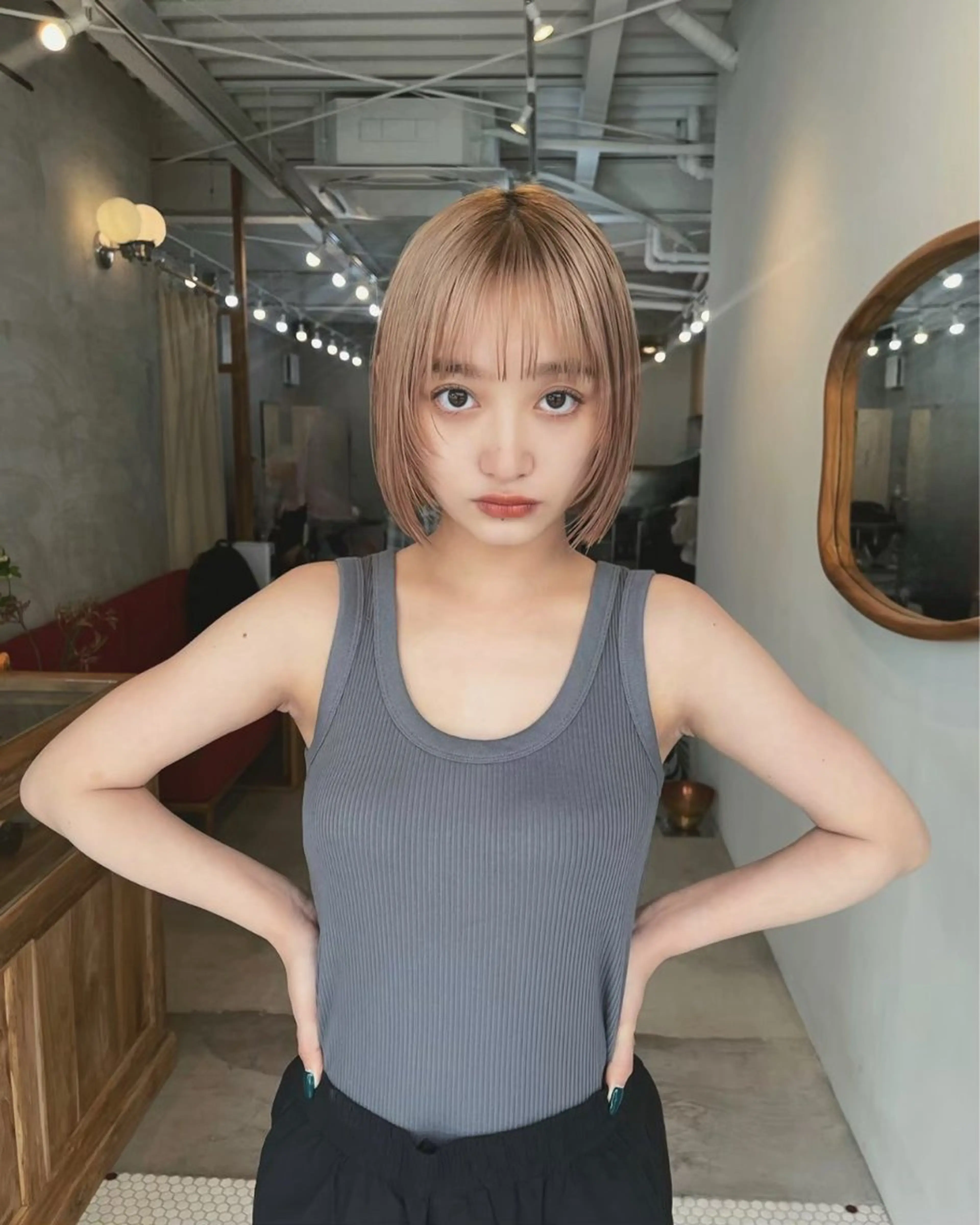 ミディアム ヘアカラー トリートメント ヘッドスパ 表参道/三軒茶屋/ ebiのヘアスタイル