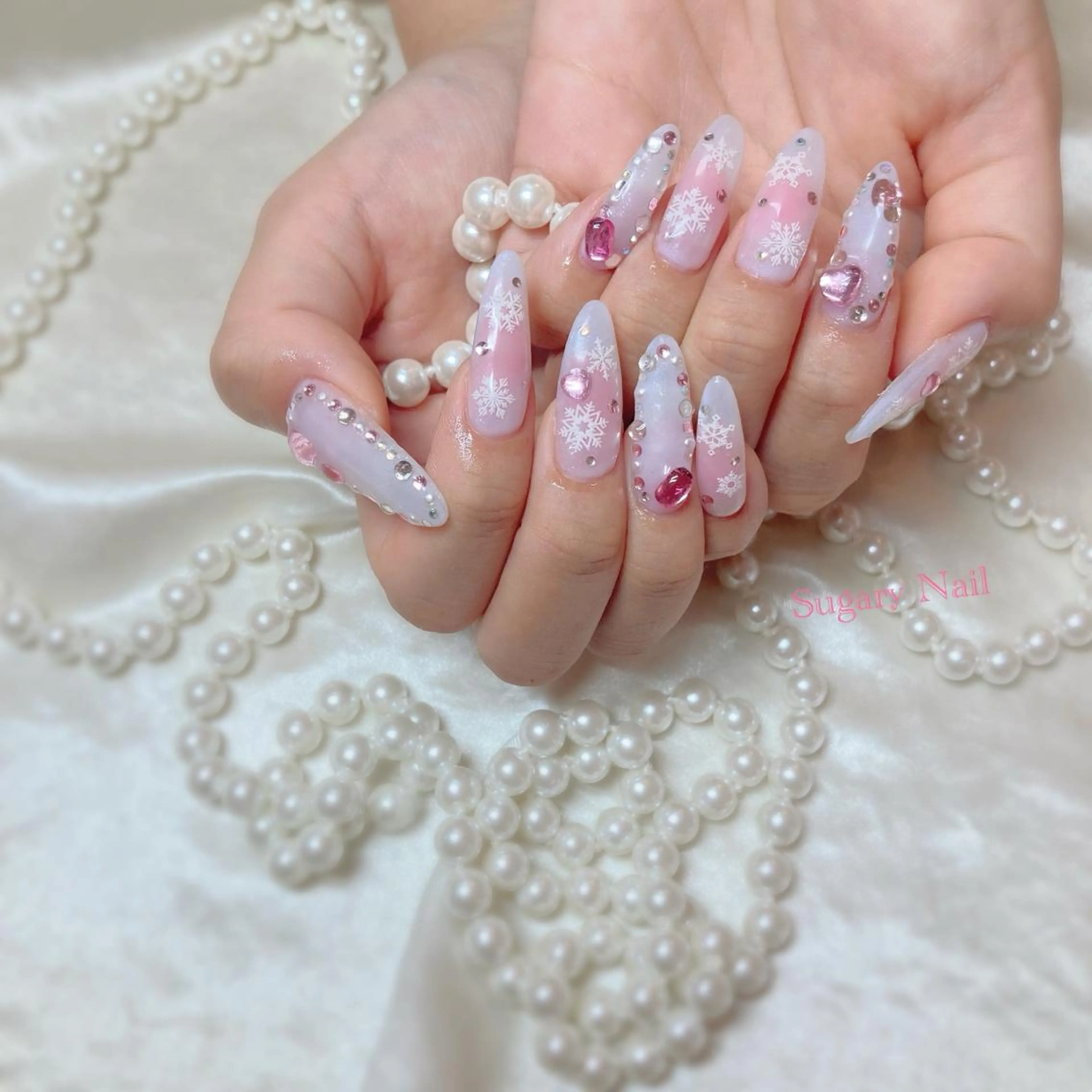 ネイル チークネイル ハンドネイル フットネイル SugaryNail Rinaのネイルデザイン
