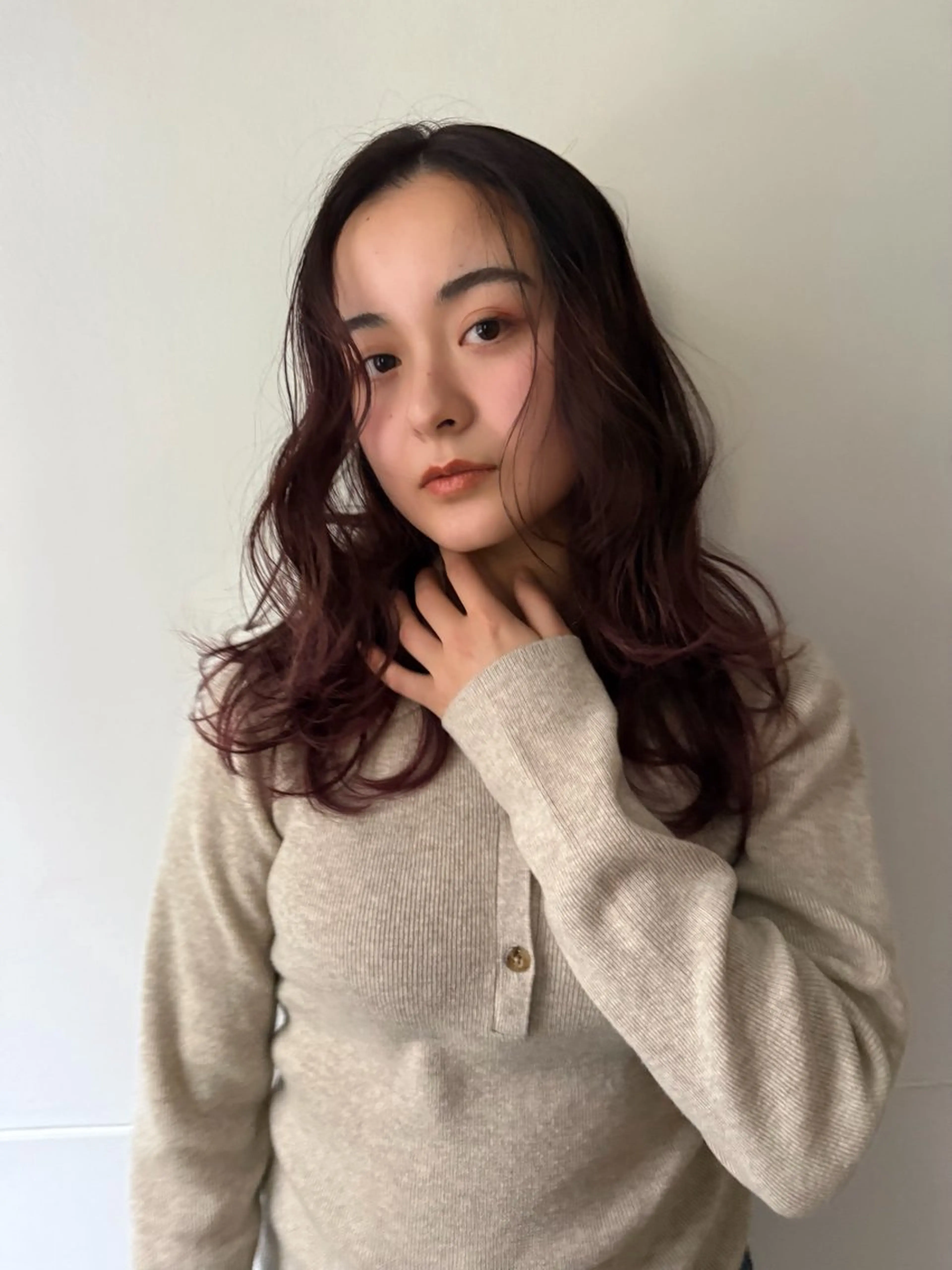 ミディアム カラー ヘアカラー 坂本 圭太朗のヘアスタイル