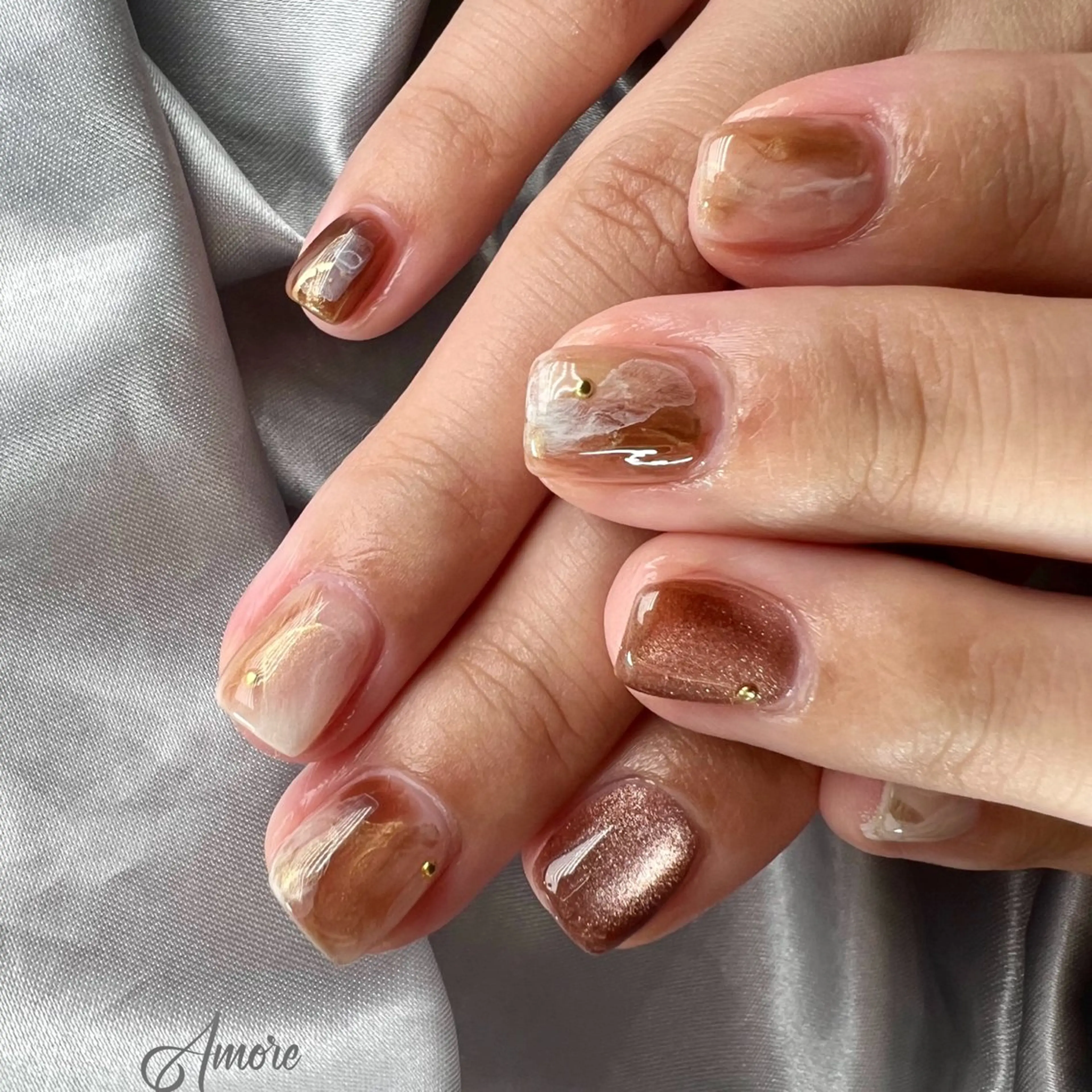 ネイル ジェルネイル 韓国ネイル パラジェル You kyehwaのネイルデザイン