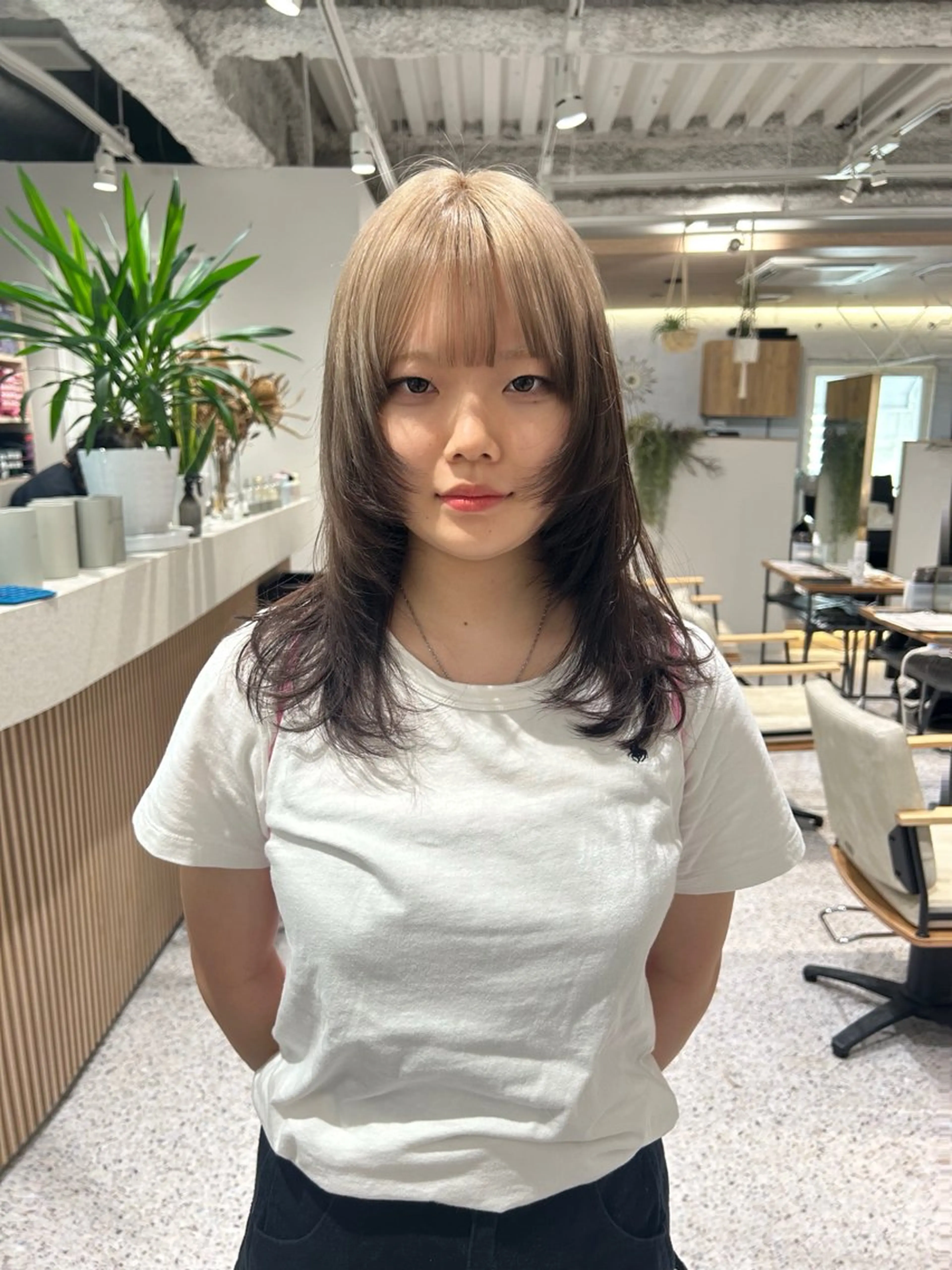 セミロング カット hair&eye🎀 /momoKaのヘアスタイル