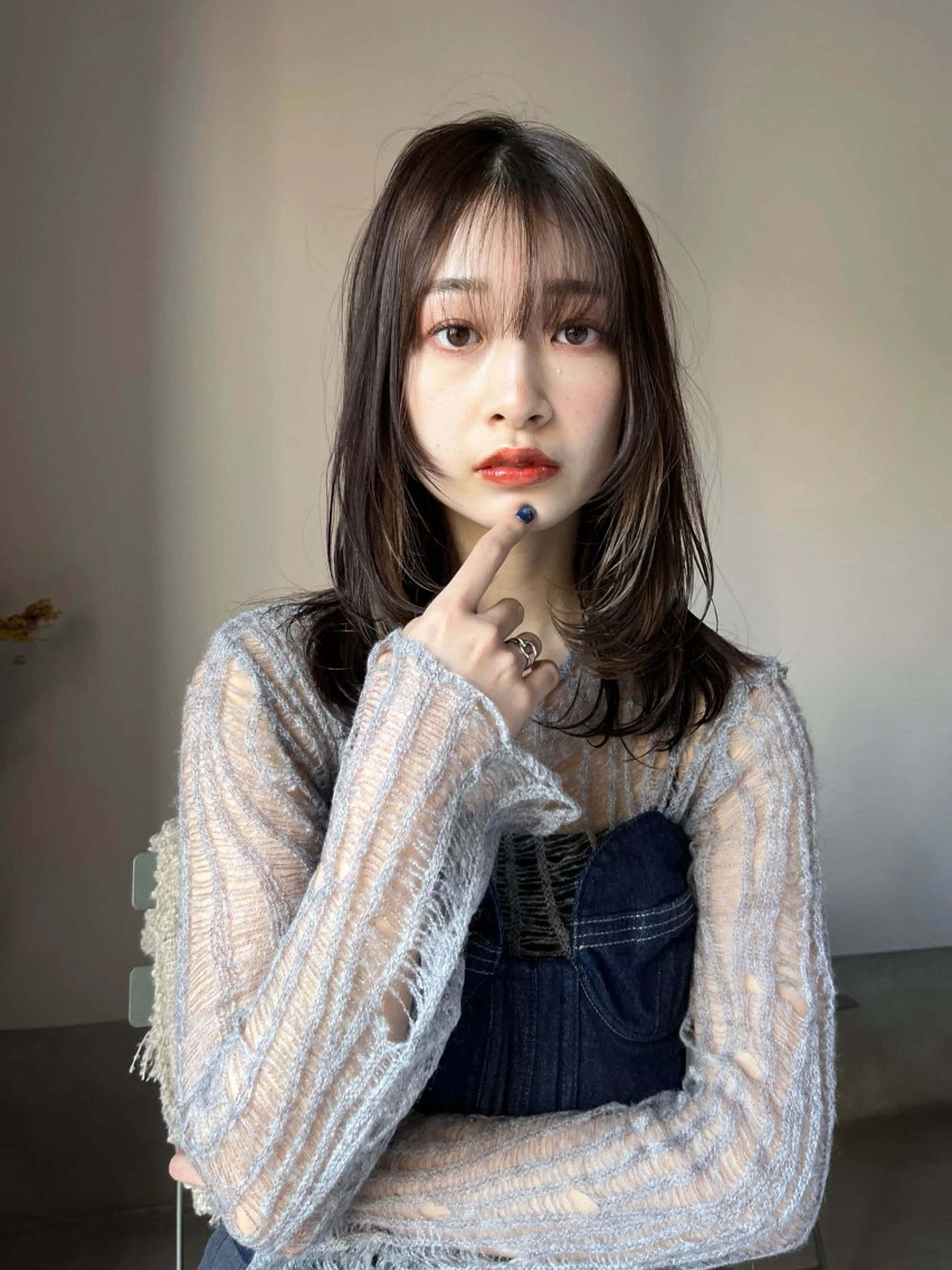 ミディアム カラー インナーカラー レイヤーカット MINX The pass所属・透明感ケアカラー/ レイヤー/ryokaのヘアスタイル