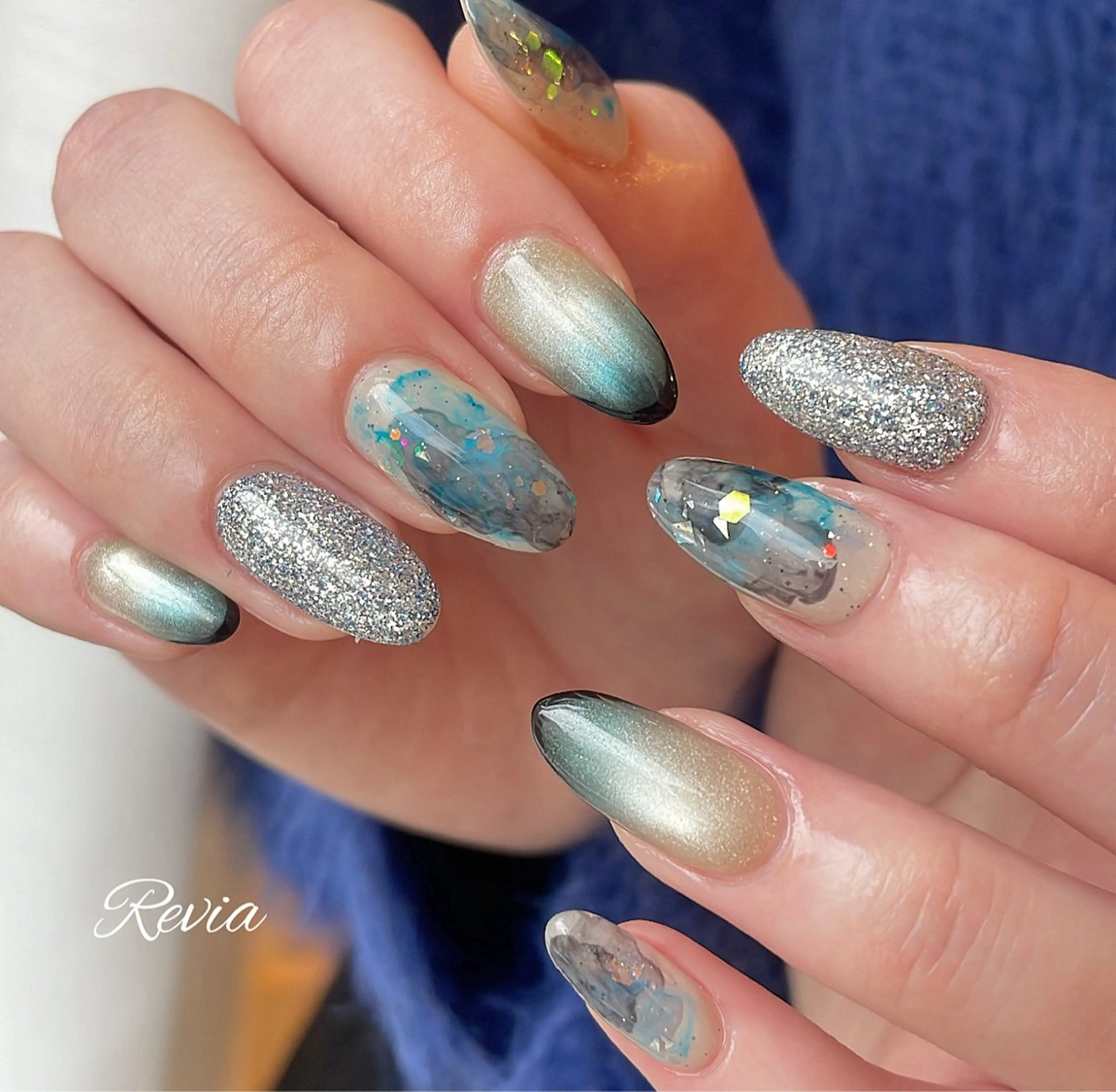 ネイル ハンドネイル revia所属・ERI Nailistのネイルデザイン