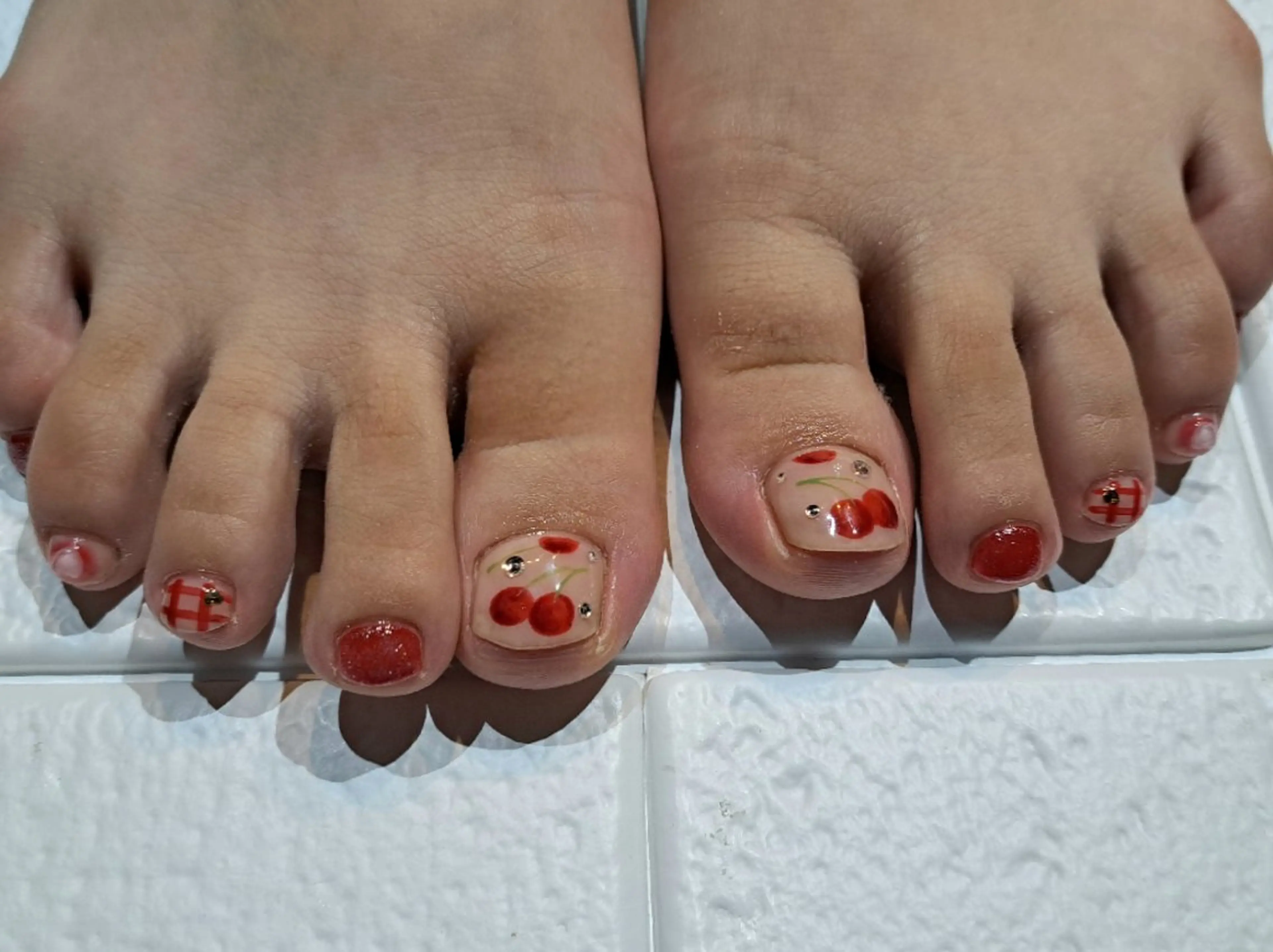ネイル フットネイル ピンク 春ネイル 夏ネイル フットネイル RounGe町田店 🧸大谷のネイルデザイン