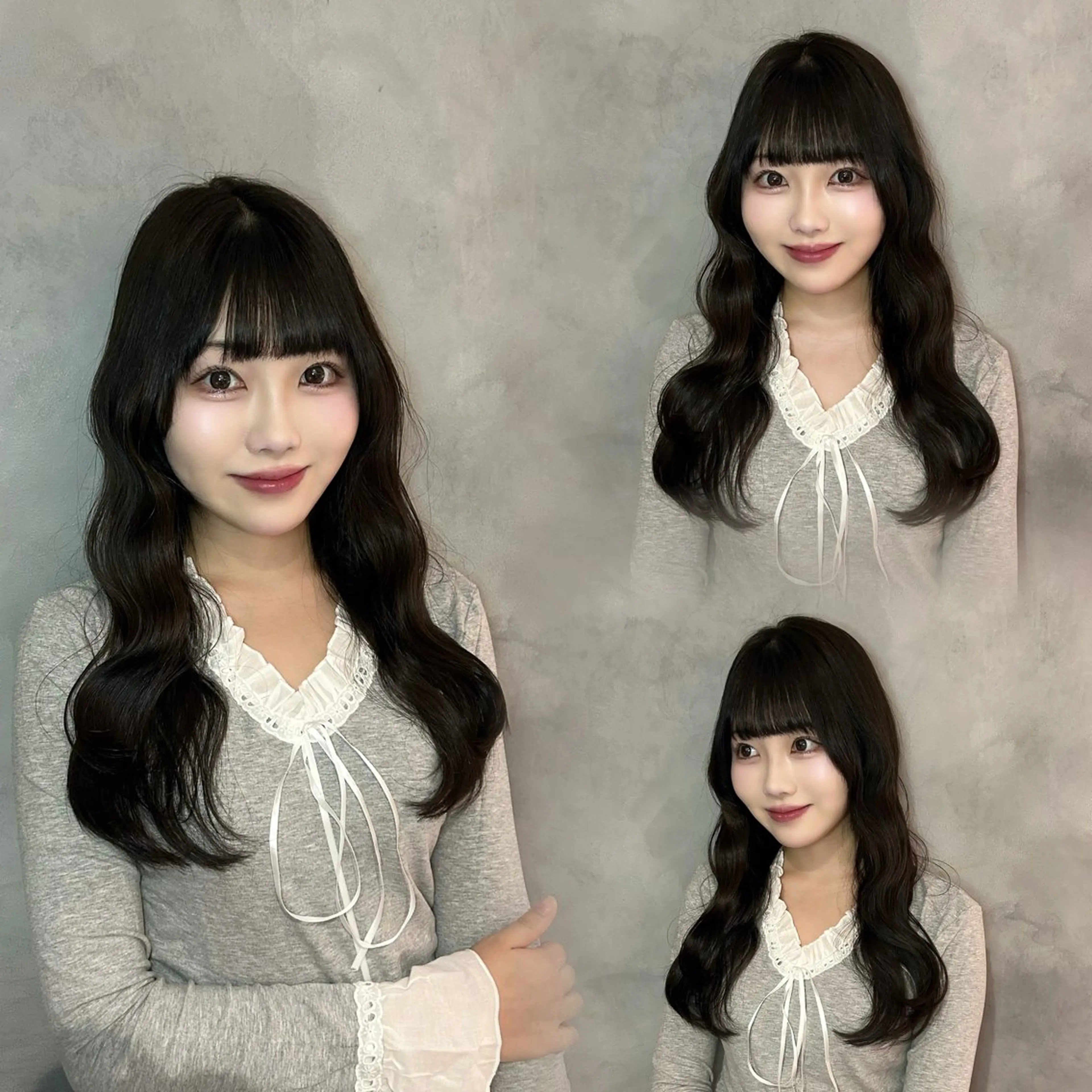 ロング カット ヘアカラー トリートメント 谷 亜澄のヘアスタイル