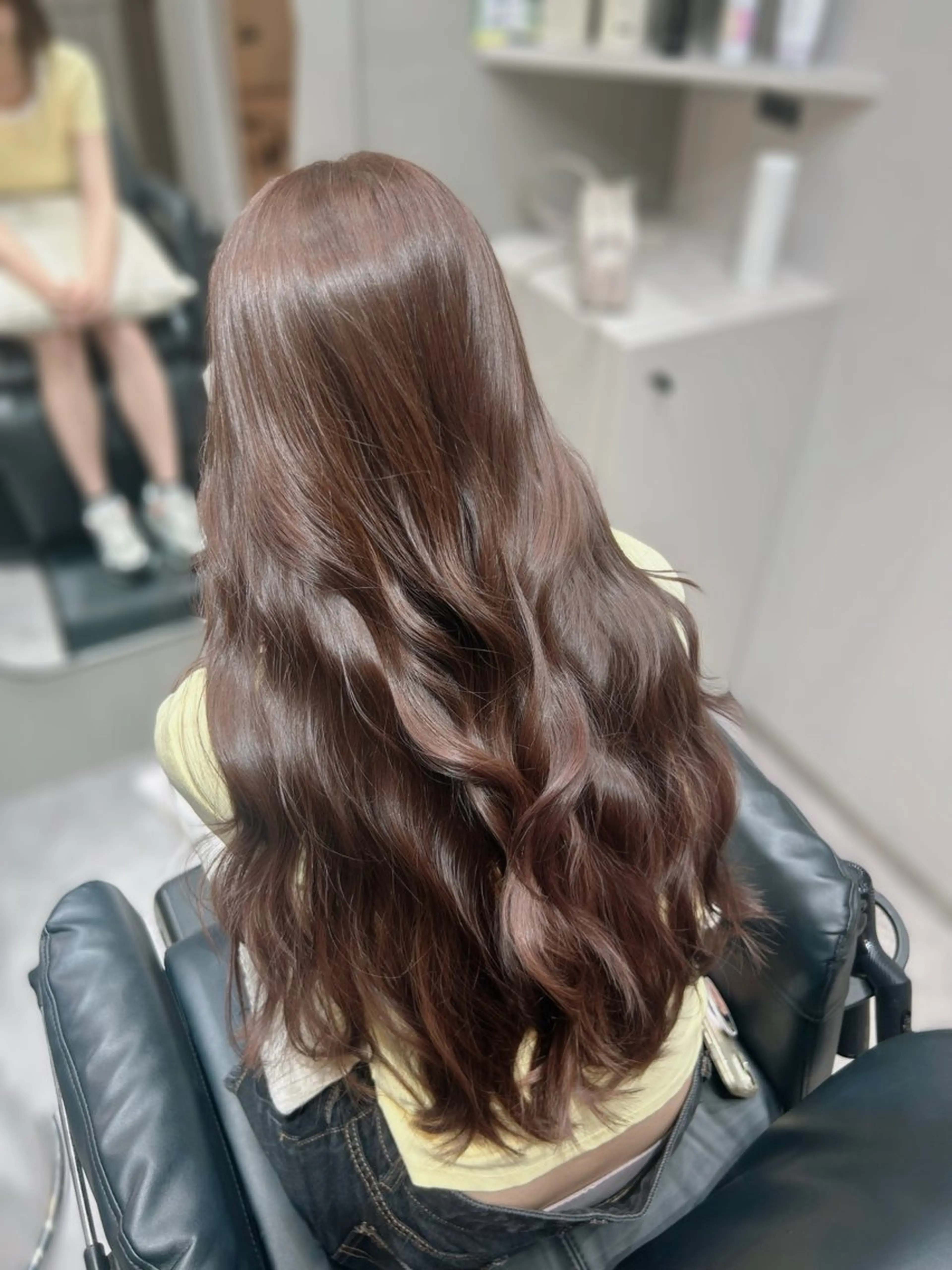 ロング カラー ヘアカラー トリートメント ヘアセット ゆうさ ❥ ボブ 美髪矯正.⋆𝜗𝜚のヘアスタイル