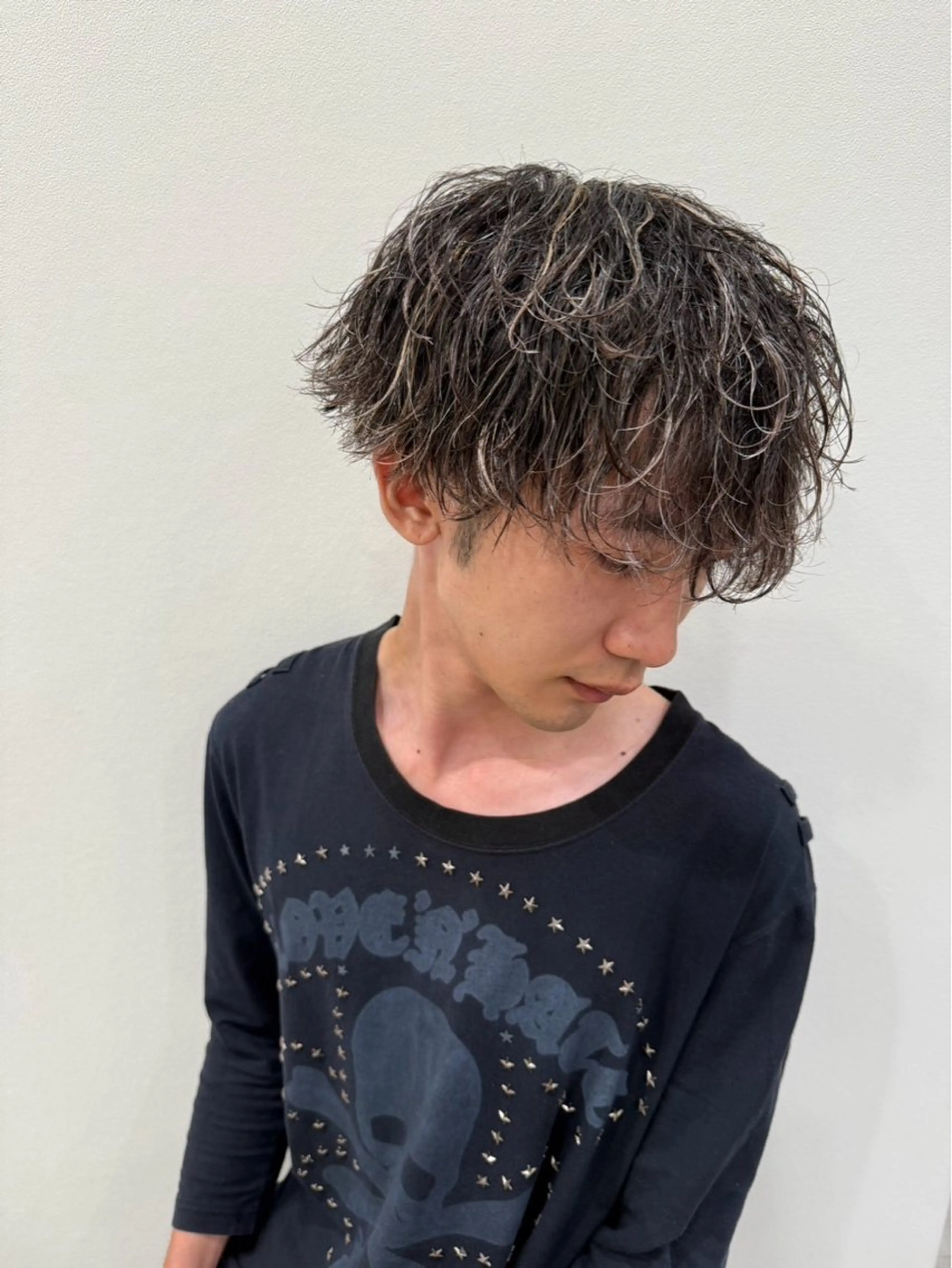 カラー パーマ メンズ メンズハイライト ハイライトカラー カット ヘアカラー パーマ RAISE by_WHITEのヘアスタイル