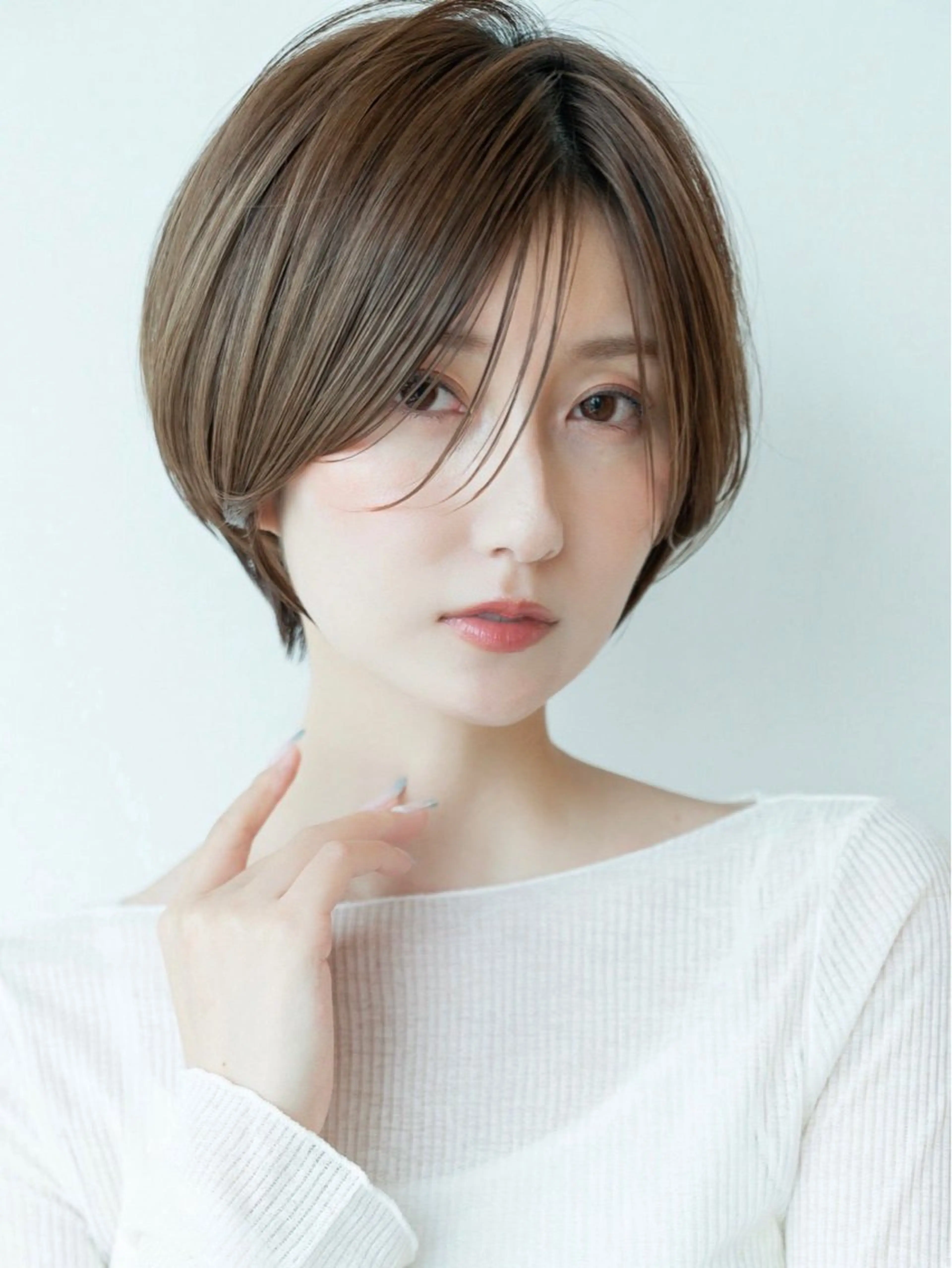 ショート カラー カット ヘアカラー トリートメント 田中航平/渋谷ボブ/ レイヤーボブのヘアスタイル