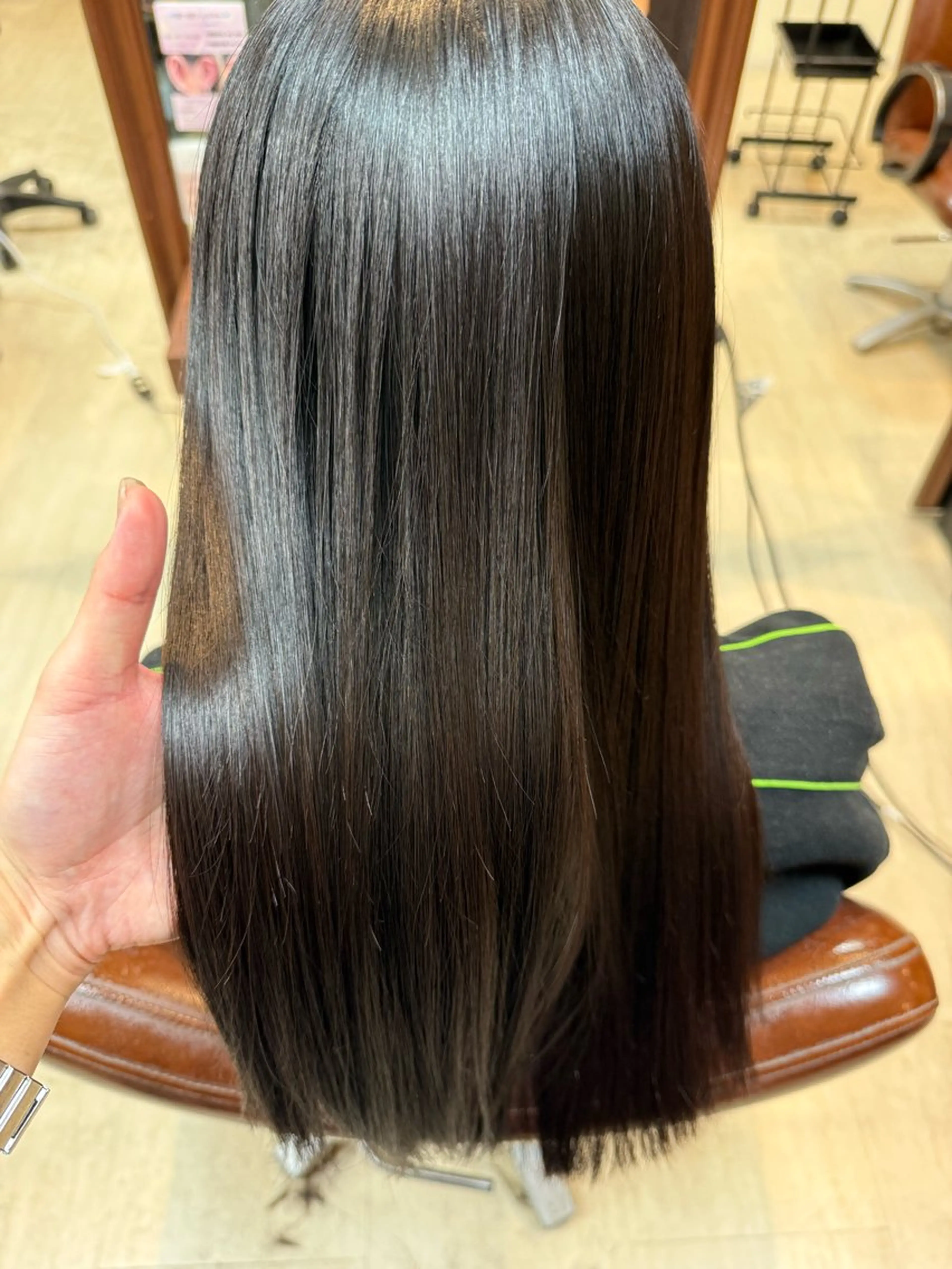 ロング カット 縮毛矯正 早﨑 映天のヘアスタイル