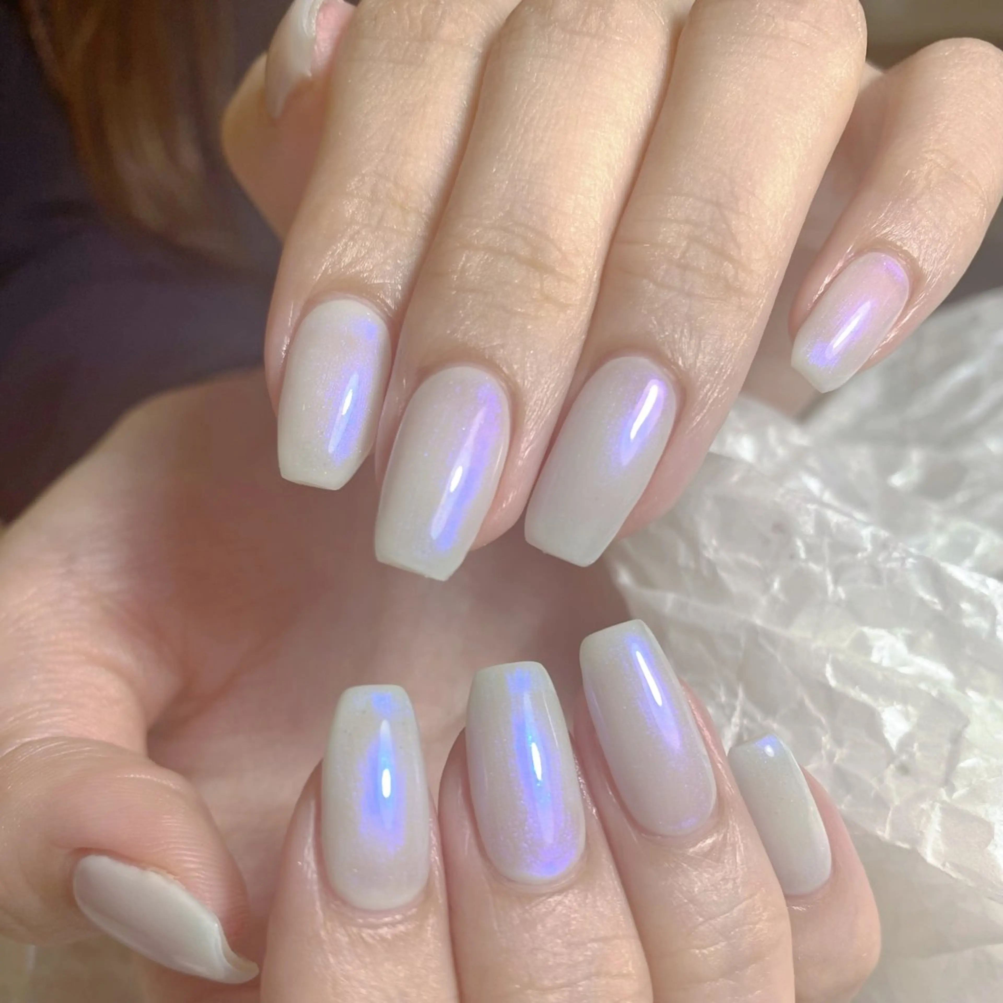 セミロング ハンドネイル めぐみのネイルサロン スタッフ練習のネイルデザイン