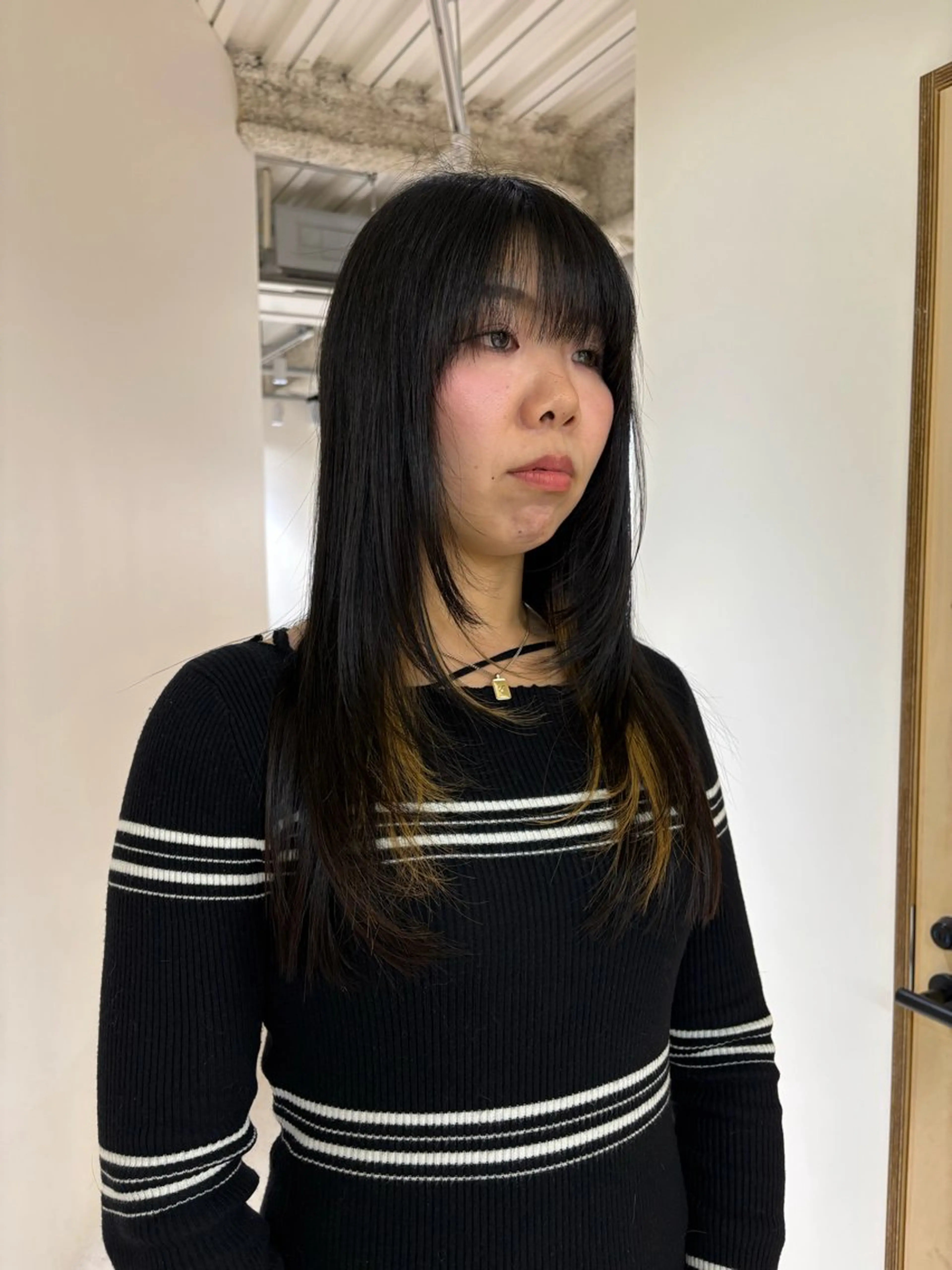 ロング 田中 樹奈のヘアスタイル