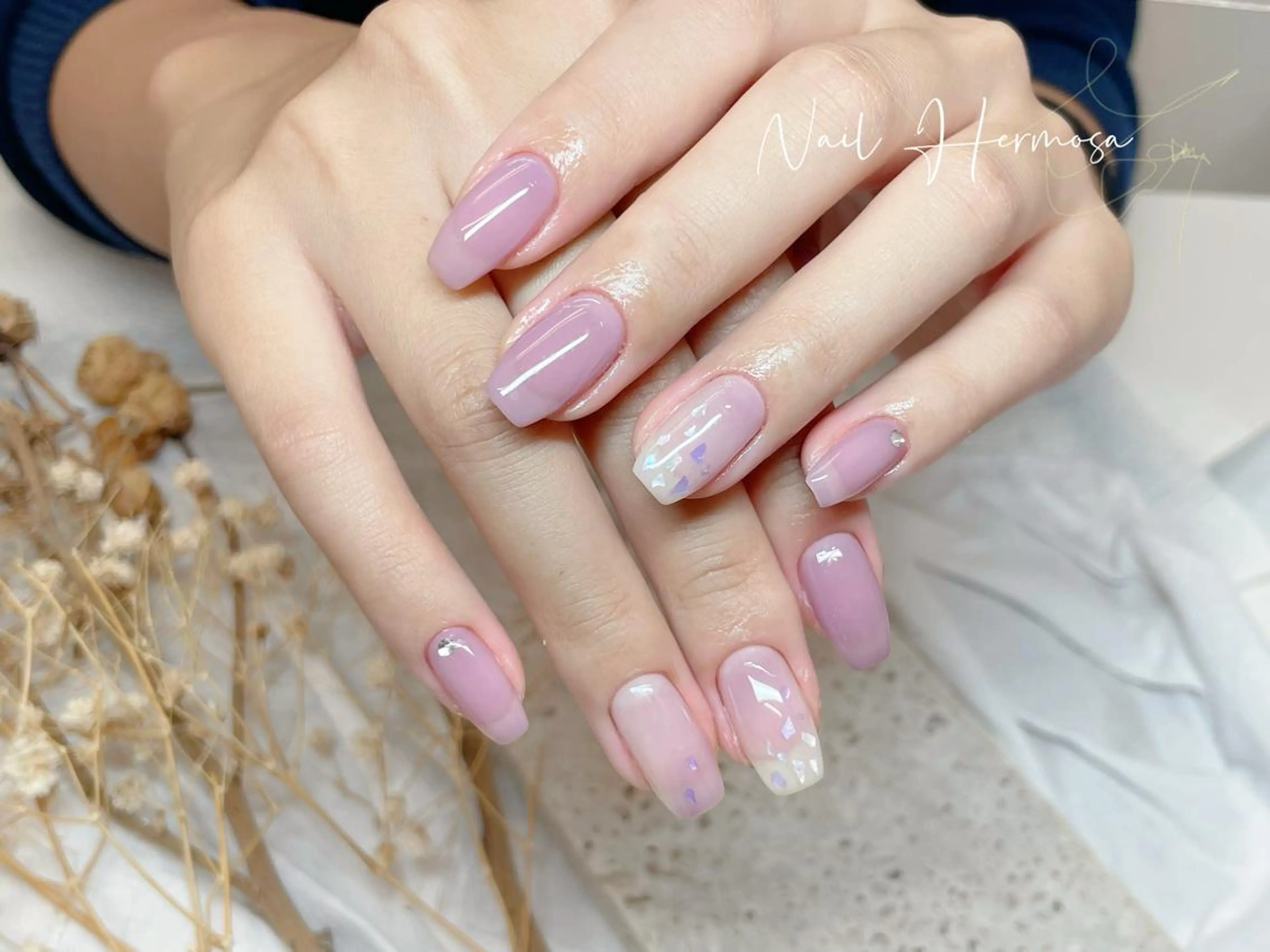 ネイル 桜ネイル 長さ出し フラッシュネイル フラワーネイル フットネイル ハンドネイル ネイル エルモサのネイルデザイン